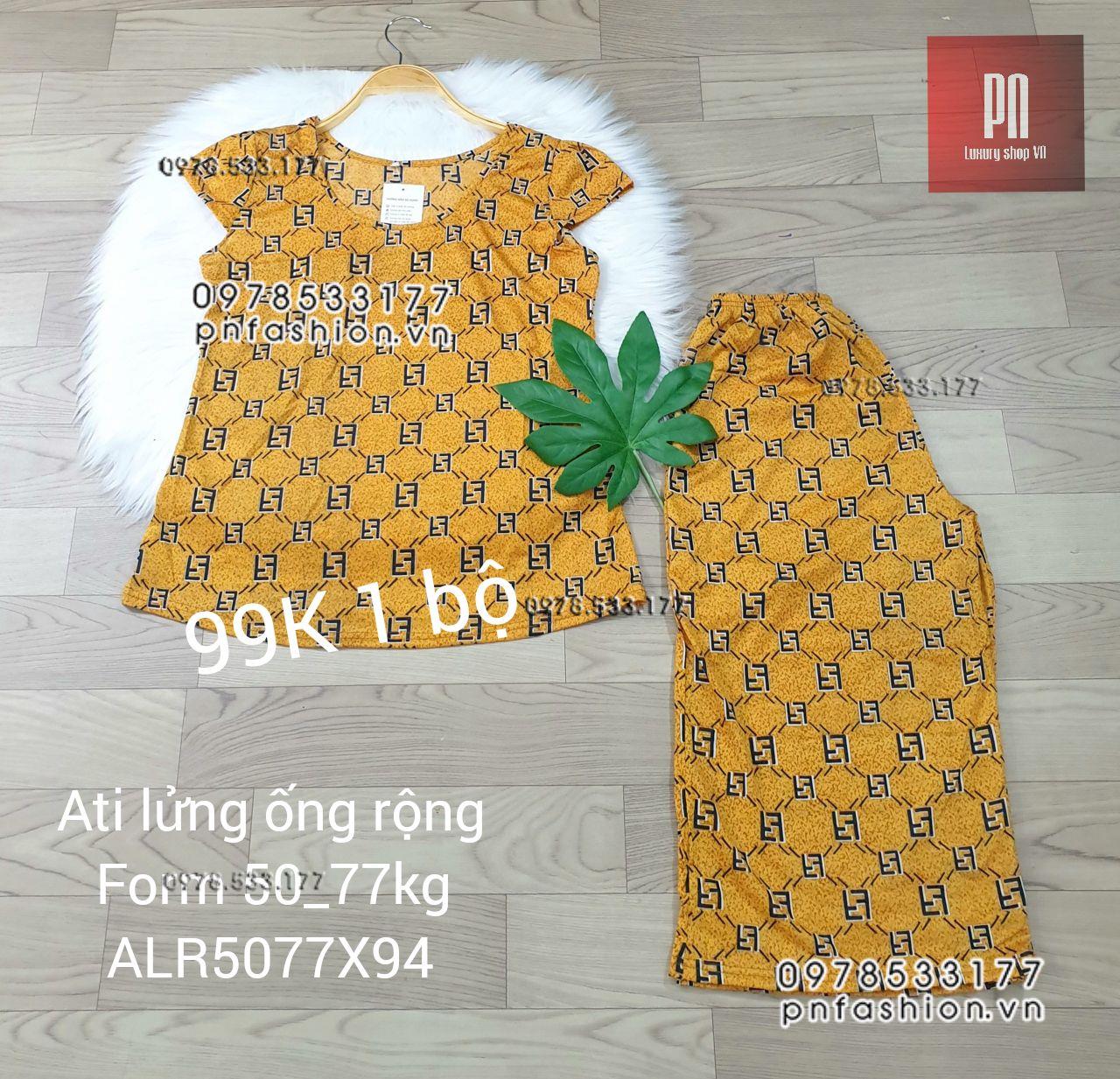 [50-77] Đồ bộ trung niên Ati lửng ống rộng nhiều họa tiết đẹp - ALR5077X94