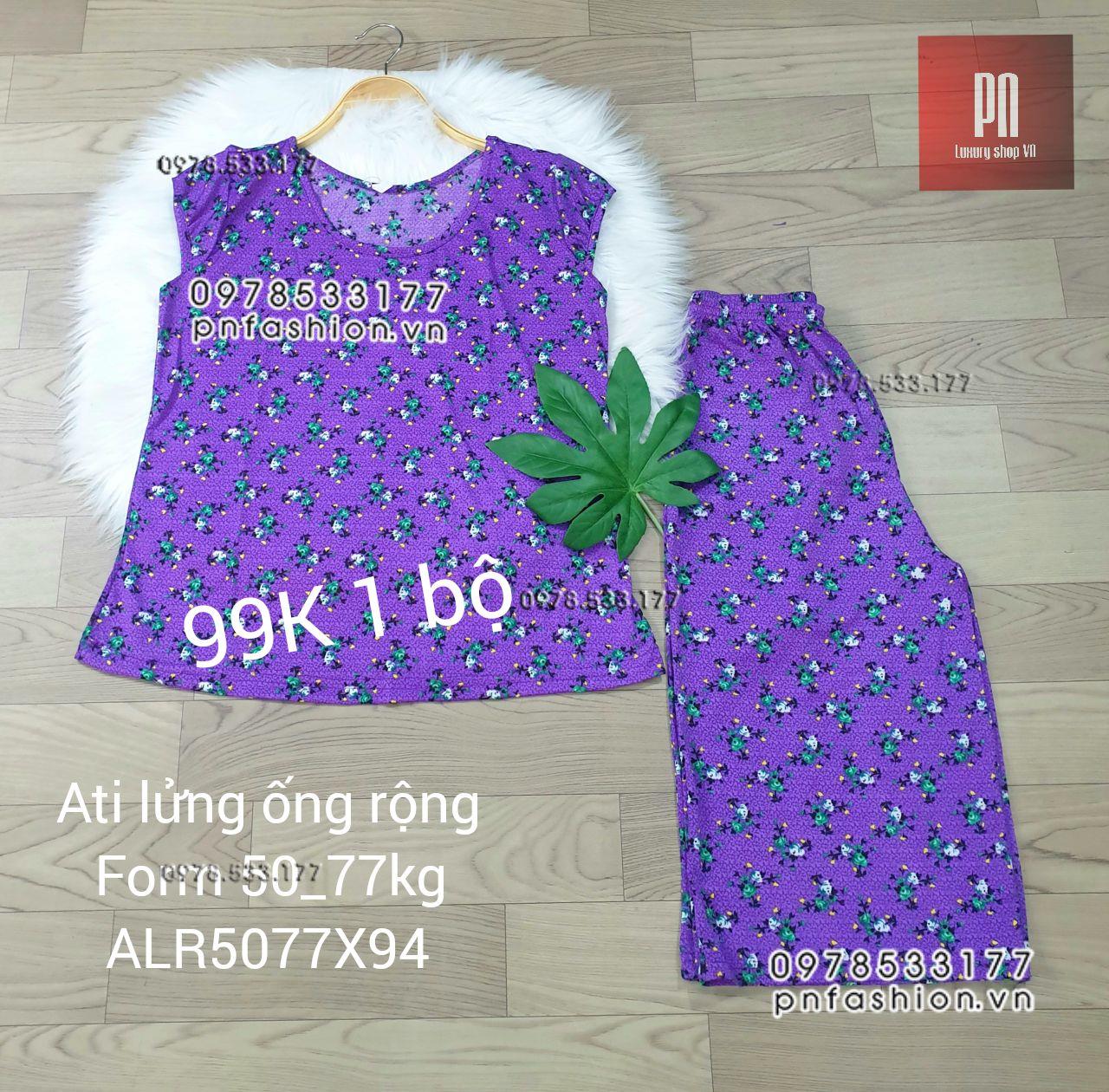 [50-77] Đồ bộ trung niên Ati lửng ống rộng nhiều họa tiết đẹp - ALR5077X94