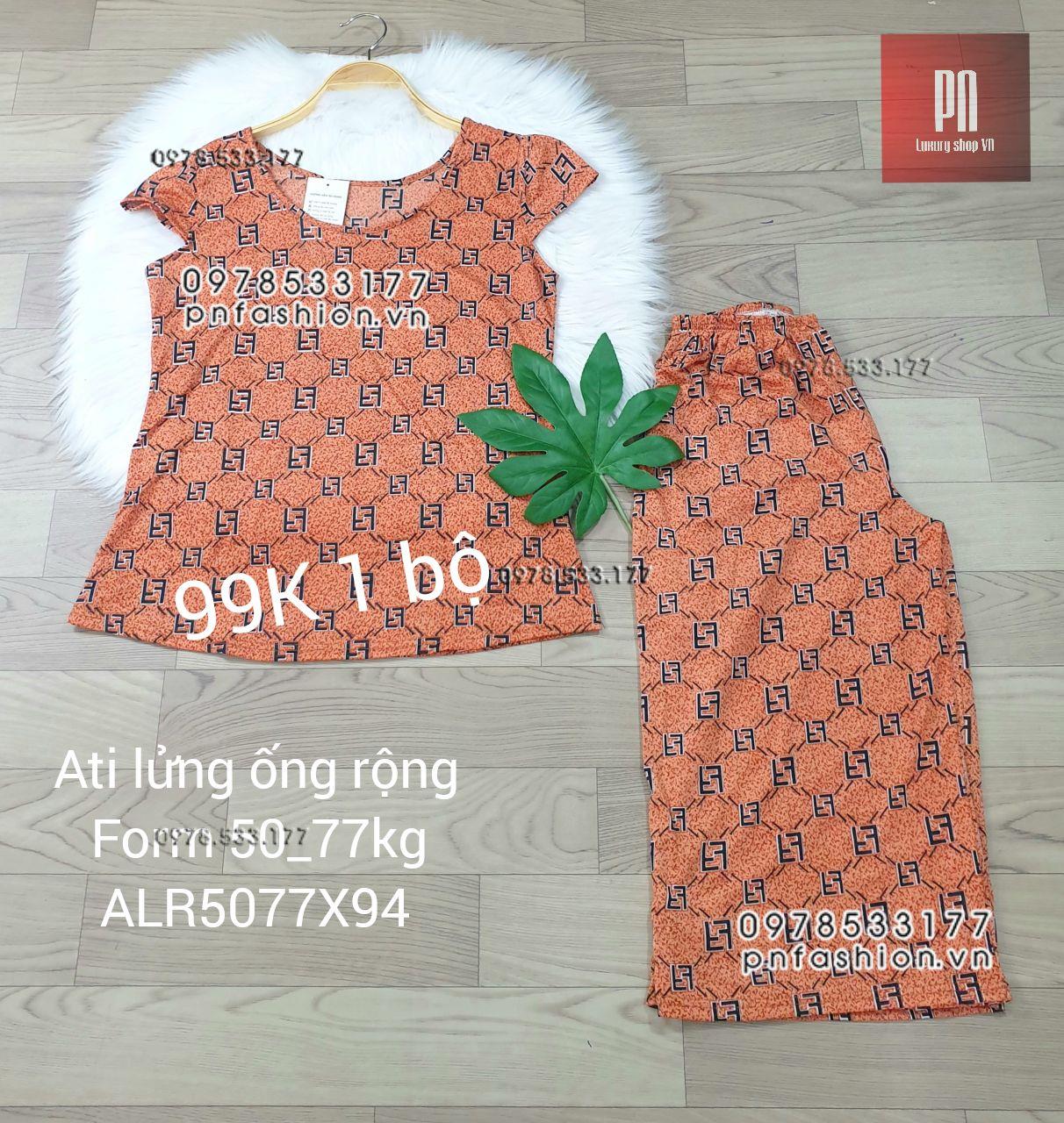 [50-77] Đồ bộ trung niên Ati lửng ống rộng nhiều họa tiết đẹp - ALR5077X94