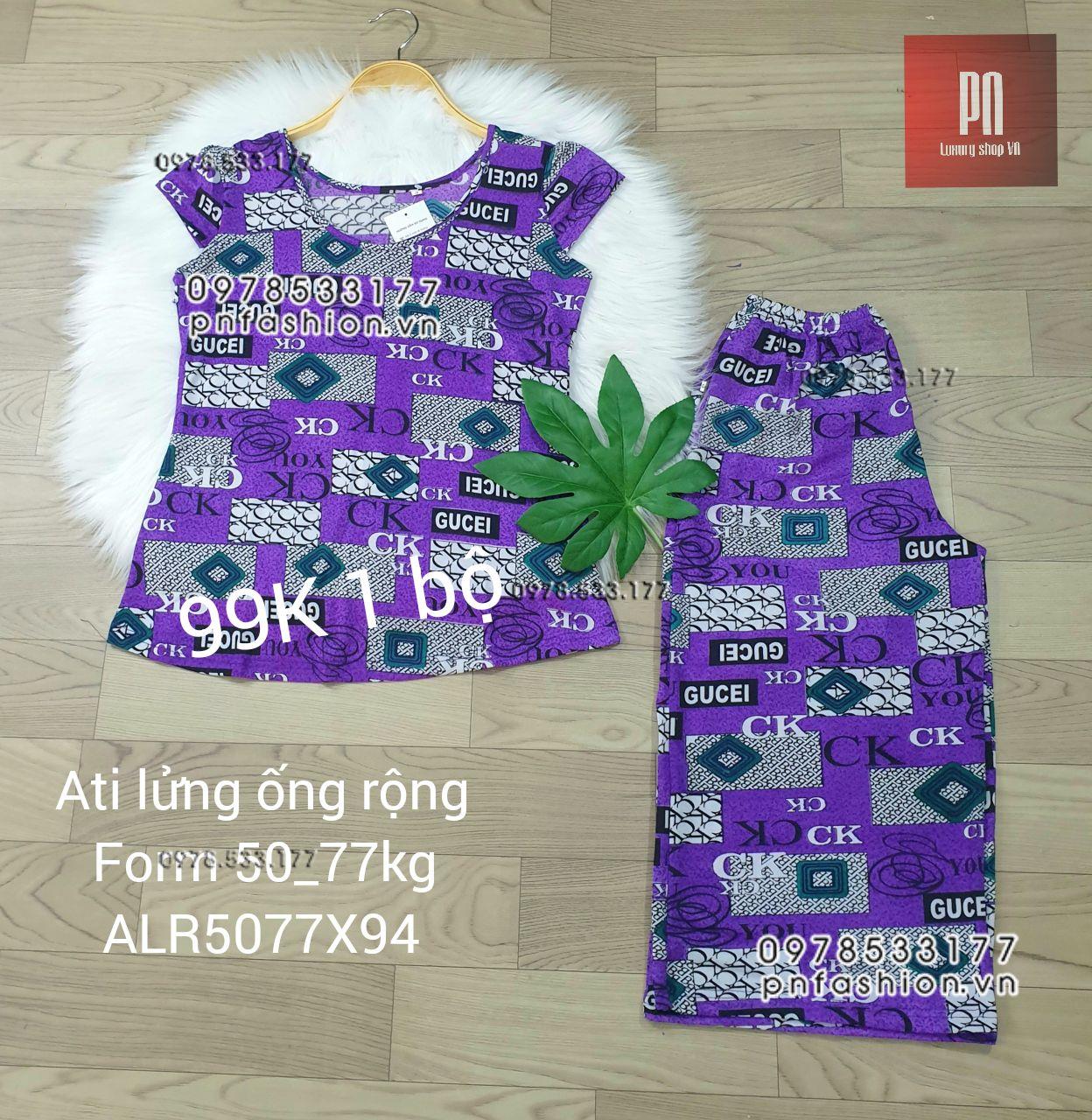 [50-77] Đồ bộ trung niên Ati lửng ống rộng nhiều họa tiết đẹp - ALR5077X94