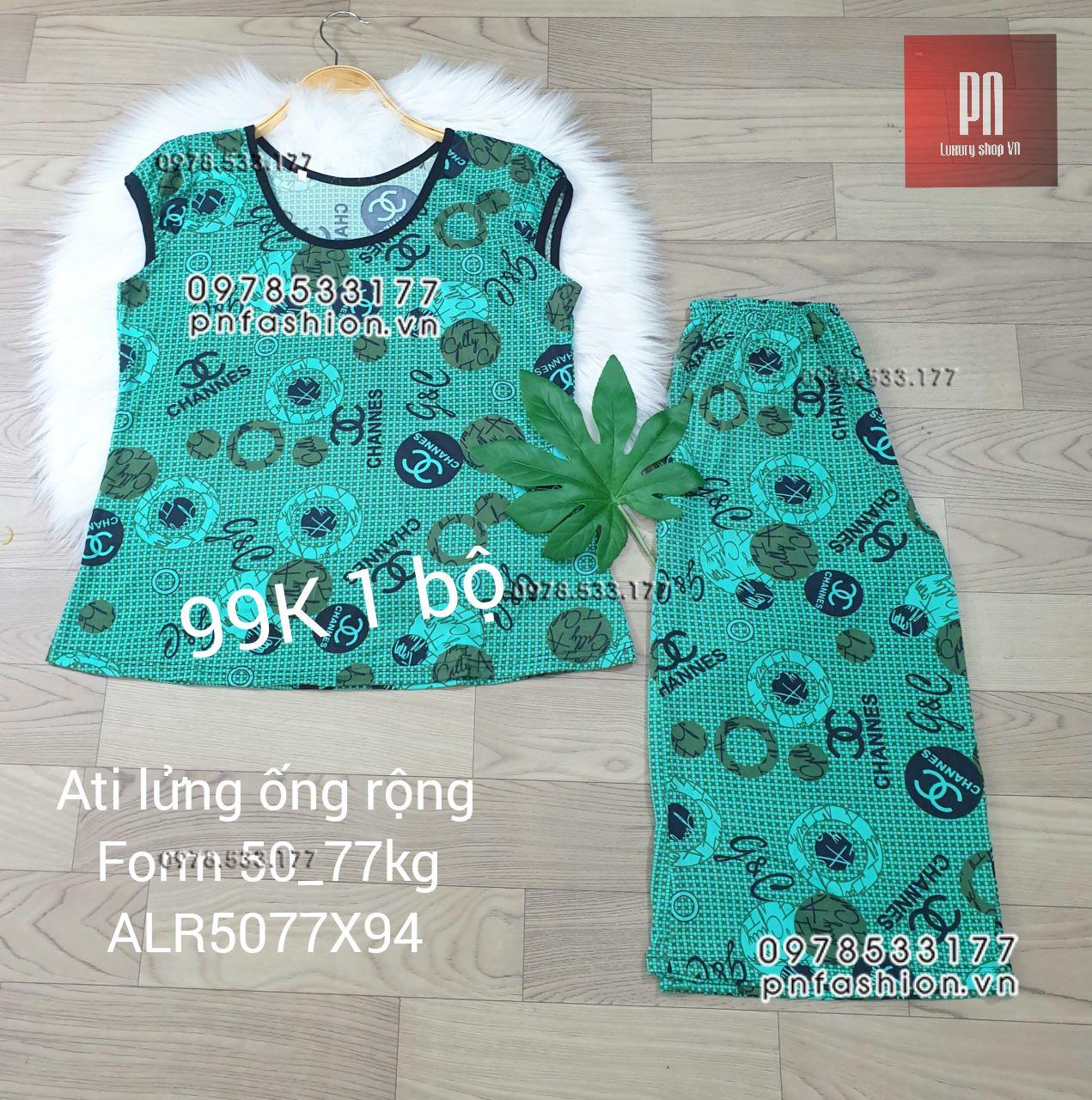 [50-77] Đồ bộ trung niên Ati lửng ống rộng nhiều họa tiết đẹp - ALR5077X94