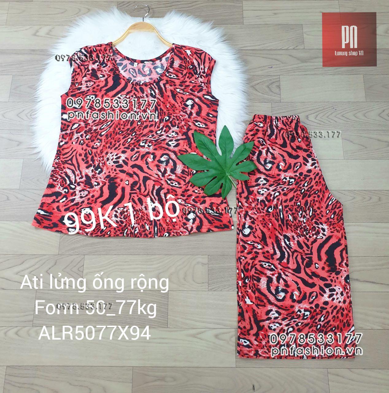[50-77] Đồ bộ trung niên Ati lửng ống rộng nhiều họa tiết đẹp - ALR5077X94