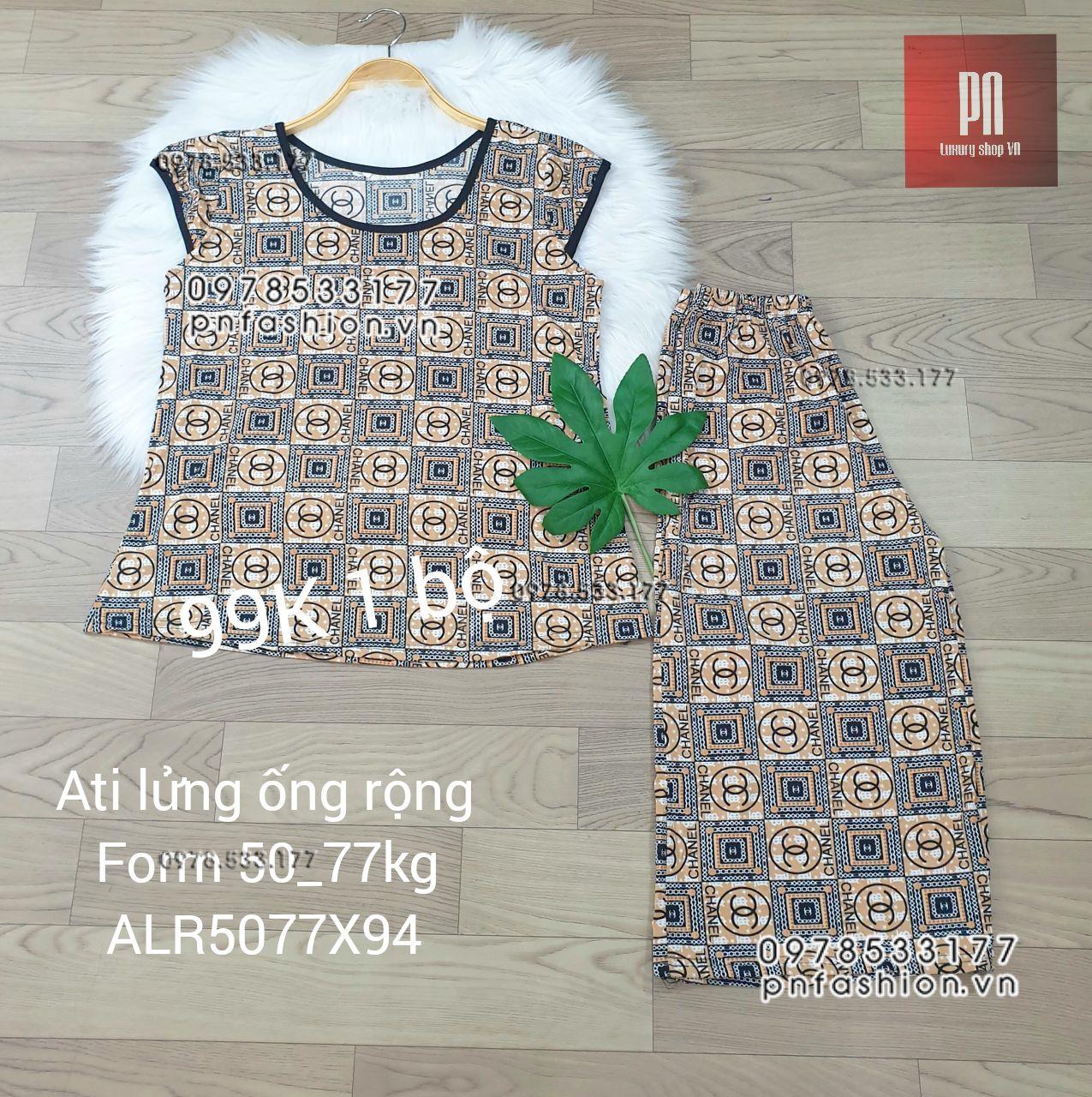 [50-77] Đồ bộ trung niên Ati lửng ống rộng nhiều họa tiết đẹp - ALR5077X94