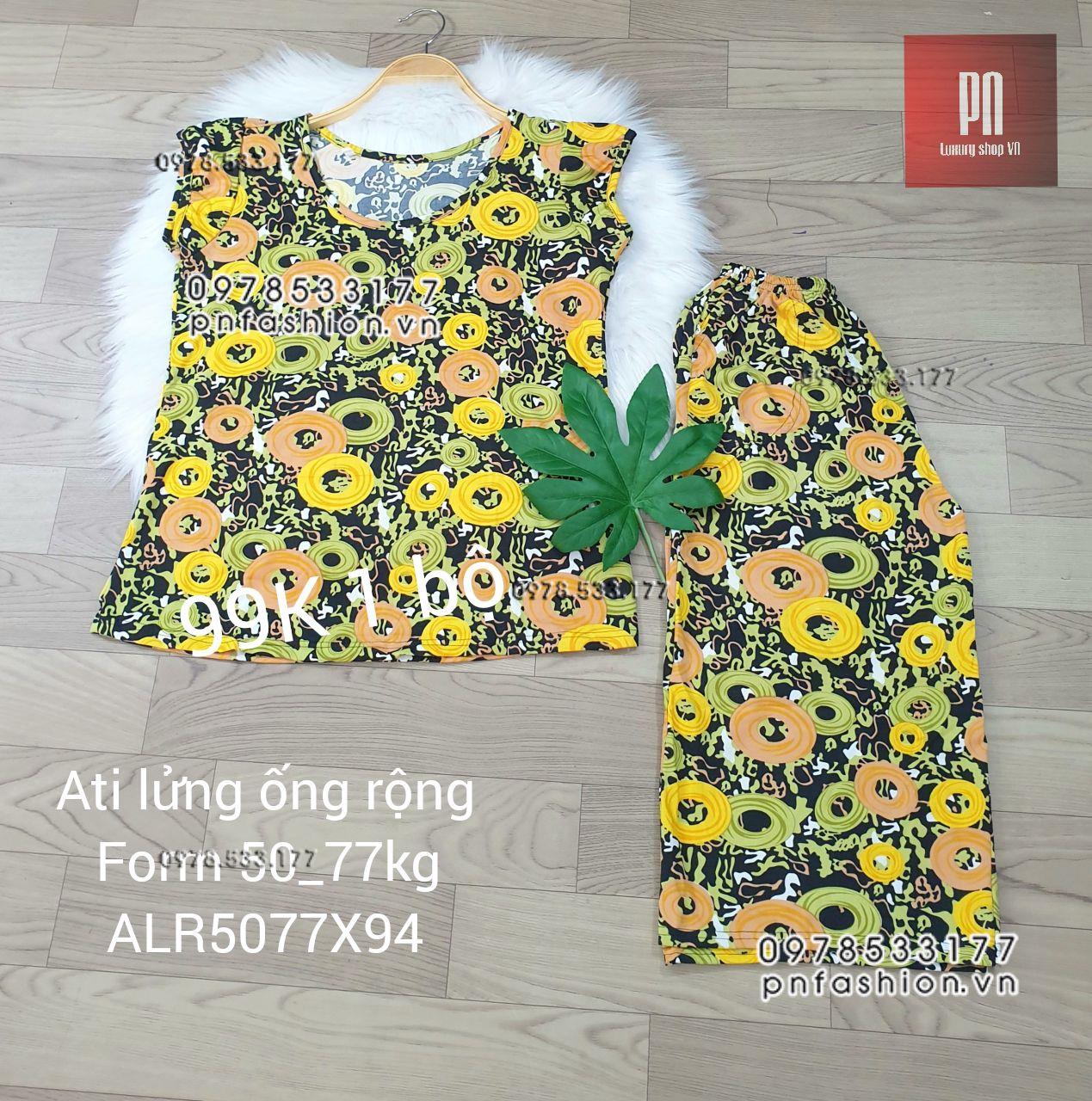 [50-77] Đồ bộ trung niên Ati lửng ống rộng nhiều họa tiết đẹp - ALR5077X94