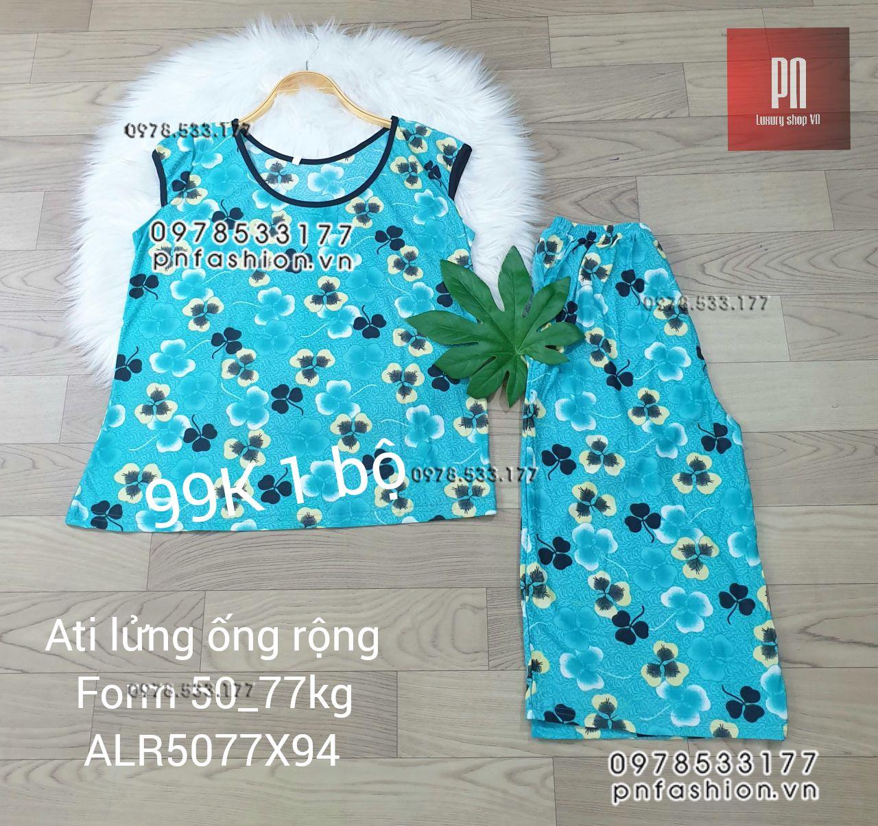 [50-77] Đồ bộ trung niên Ati lửng ống rộng nhiều họa tiết đẹp - ALR5077X94