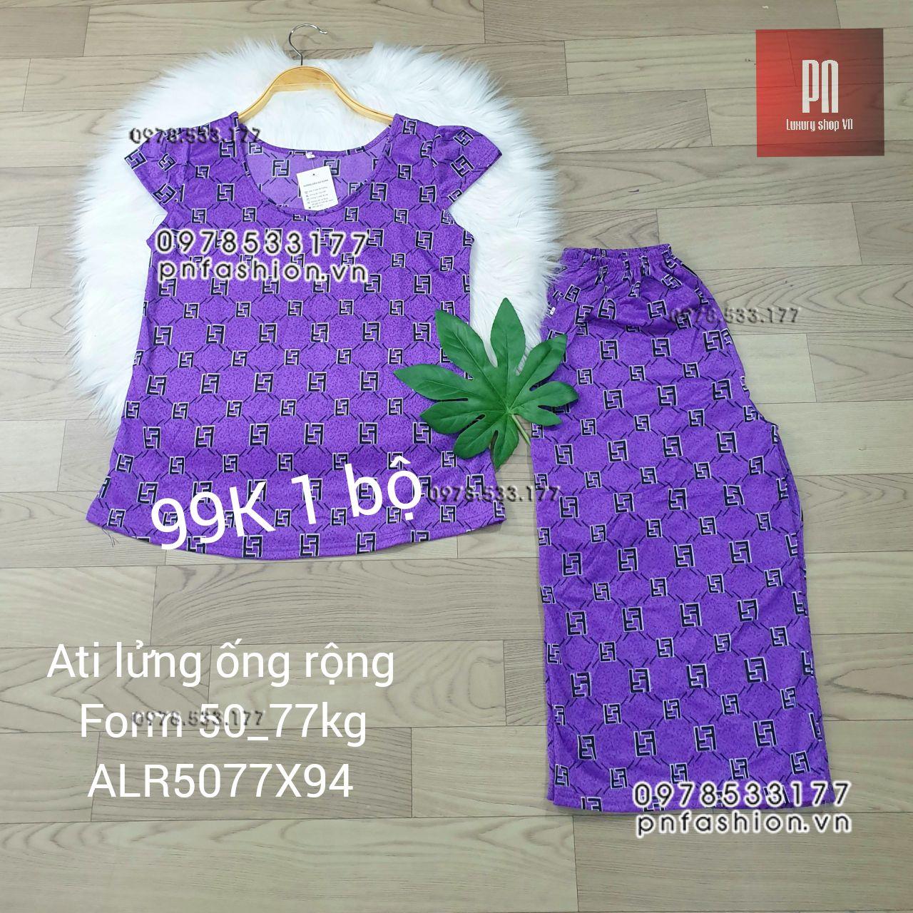 [50-77] Đồ bộ trung niên Ati lửng ống rộng nhiều họa tiết đẹp - ALR5077X94