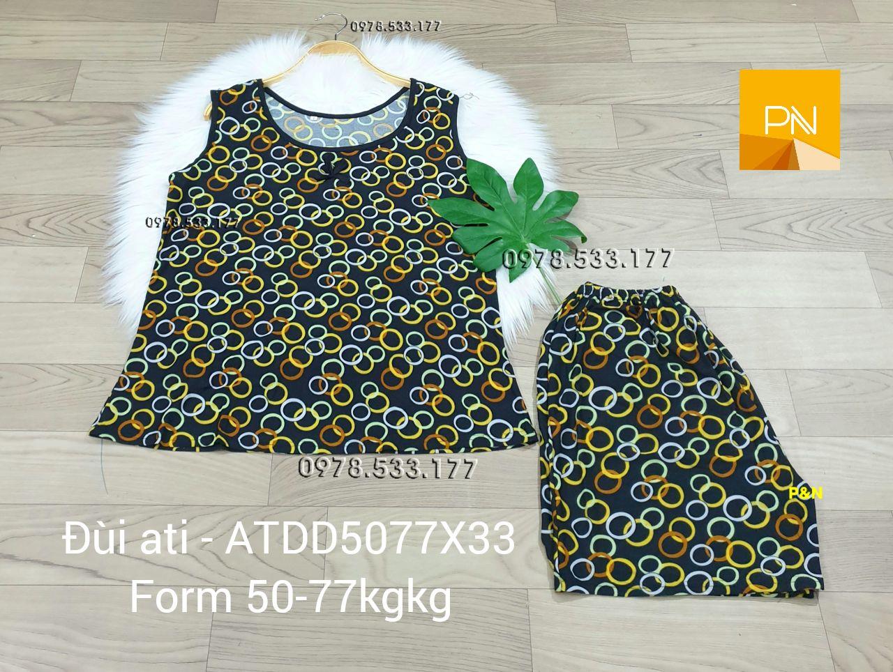 [50-77kg] Đồ bộ trung niên Ati quần đùi giá rẻ đẹp - ATDD5077X33