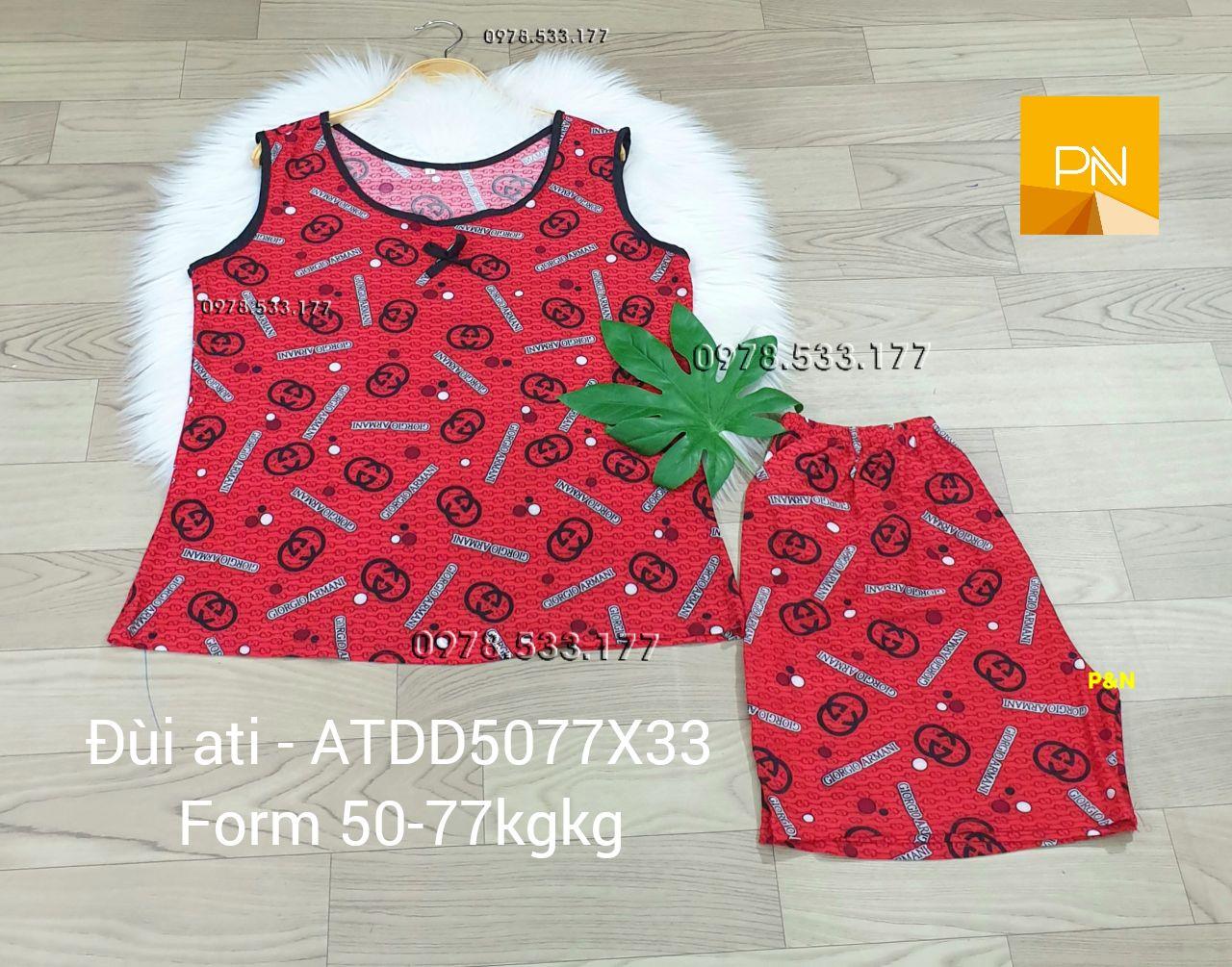 [50-77kg] Đồ bộ trung niên Ati quần đùi giá rẻ đẹp - ATDD5077X33