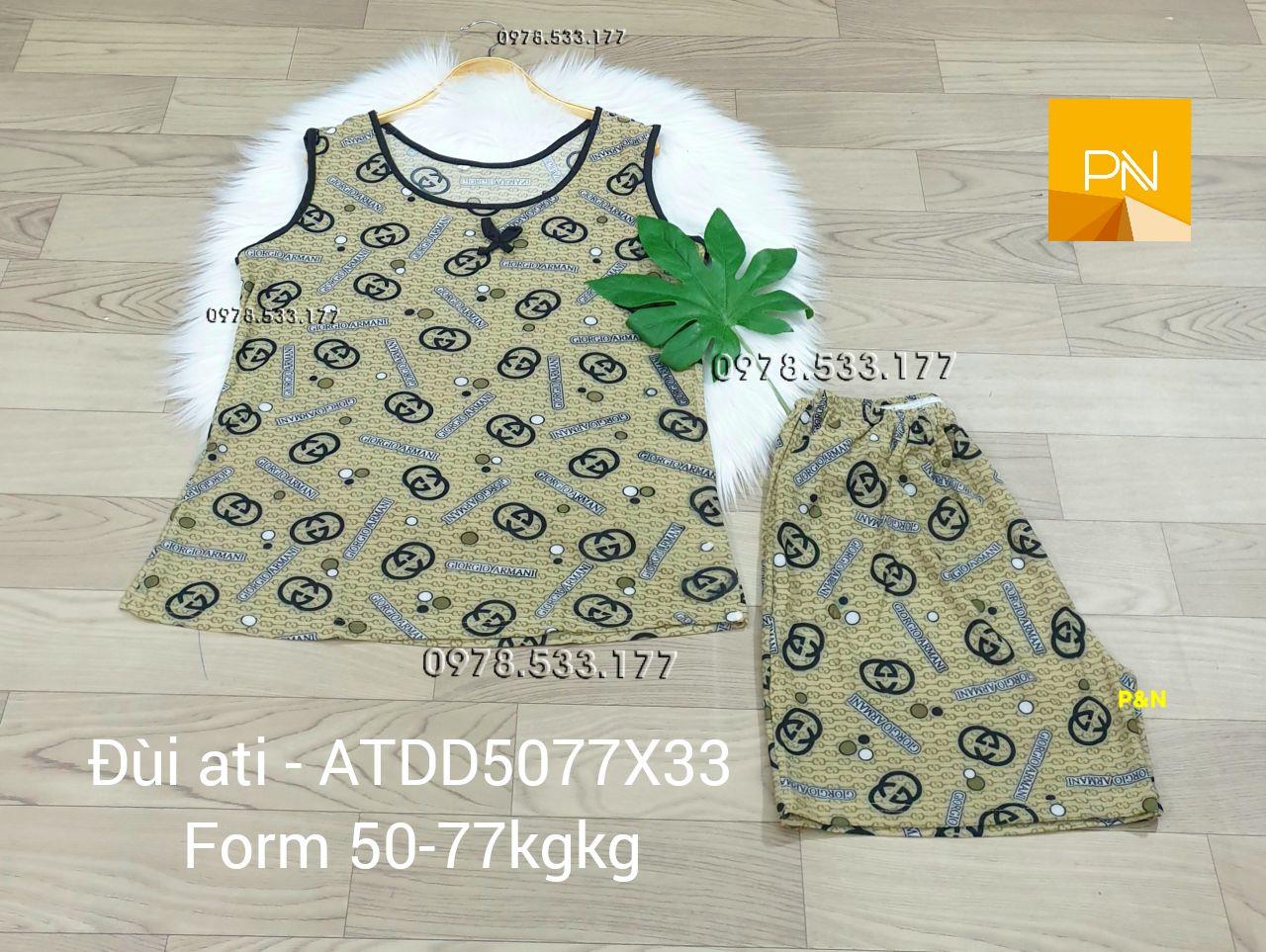 [50-77kg] Đồ bộ trung niên Ati quần đùi giá rẻ đẹp - ATDD5077X33