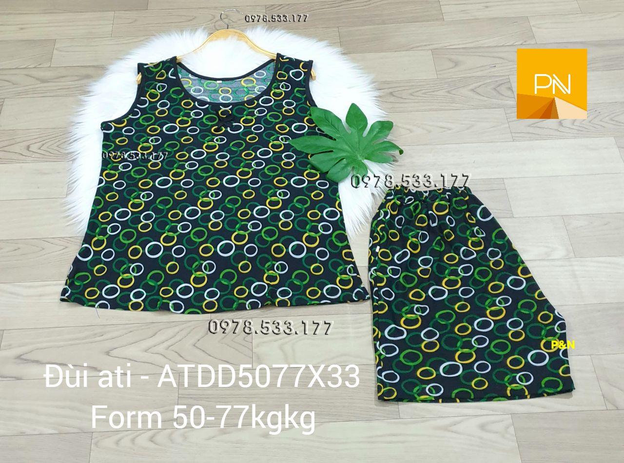 [50-77kg] Đồ bộ trung niên Ati quần đùi giá rẻ đẹp - ATDD5077X33