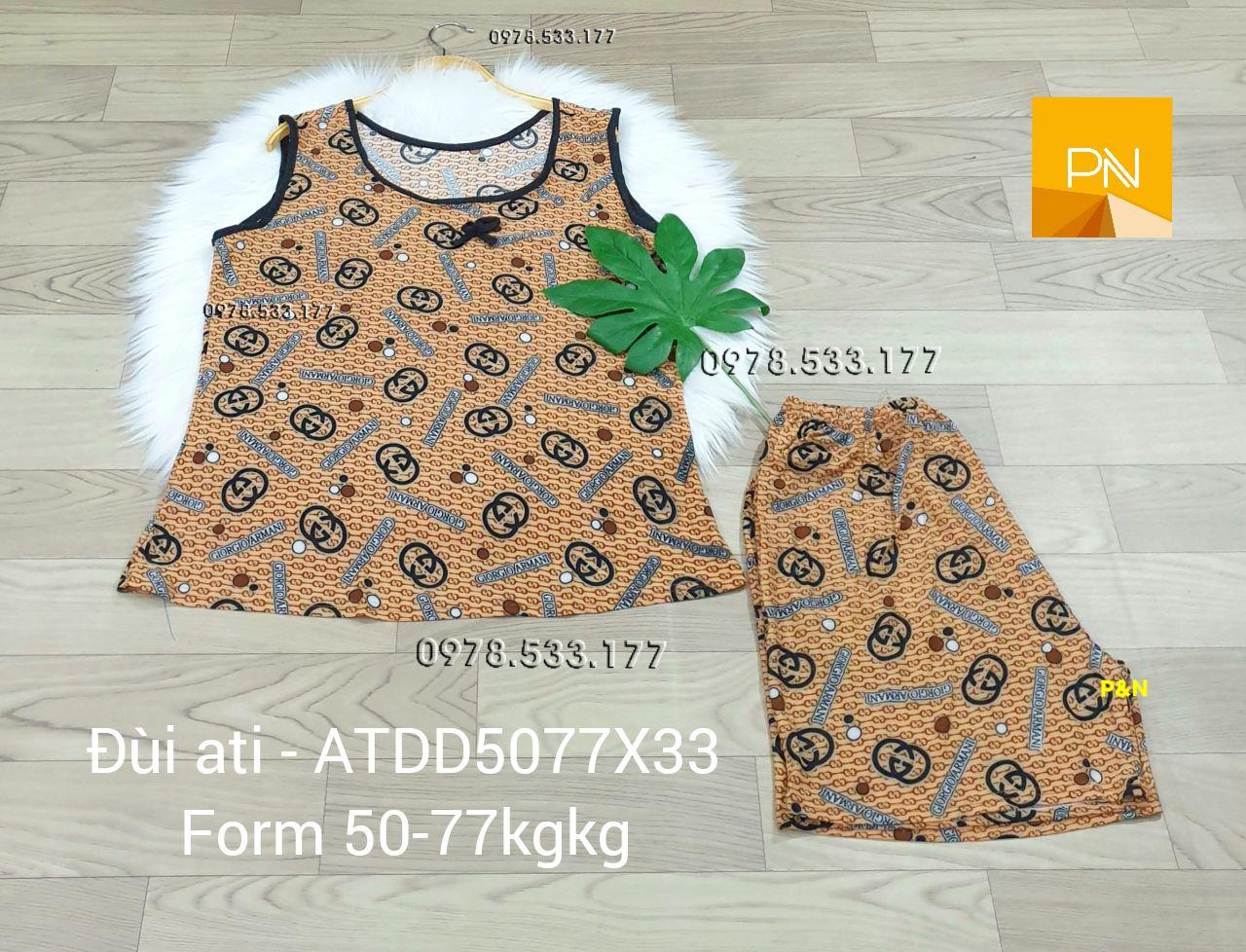 [50-77kg] Đồ bộ trung niên Ati quần đùi giá rẻ đẹp - ATDD5077X33