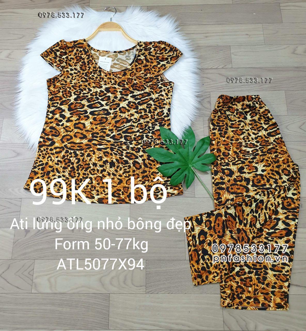 [50-77kg] Đồ bộ trung niên Ati lửng ống nhỏ bông đẹp - ATL5077X98