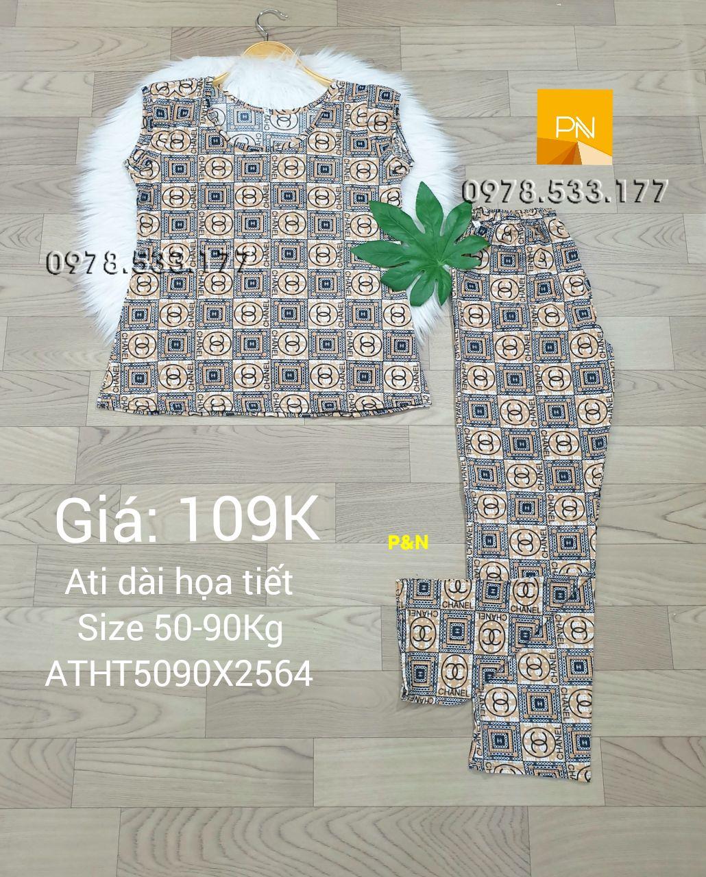 [50-90kg] Đồ bộ trung niên Ati dài Size đại nhiều họa tiết đẹp - ATD5090X2564