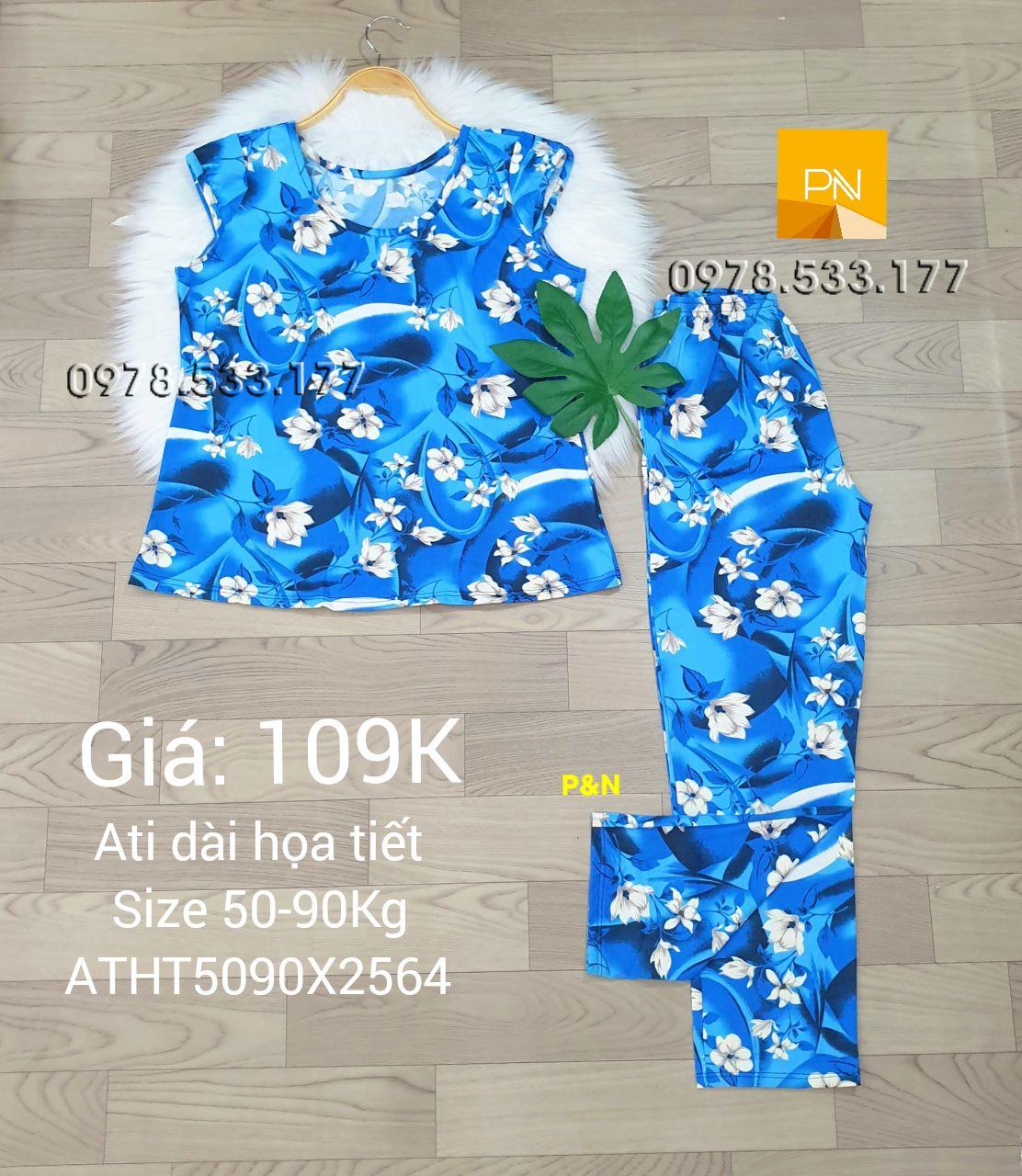 [50-90kg] Đồ bộ trung niên Ati dài Size đại nhiều họa tiết đẹp - ATD5090X2564