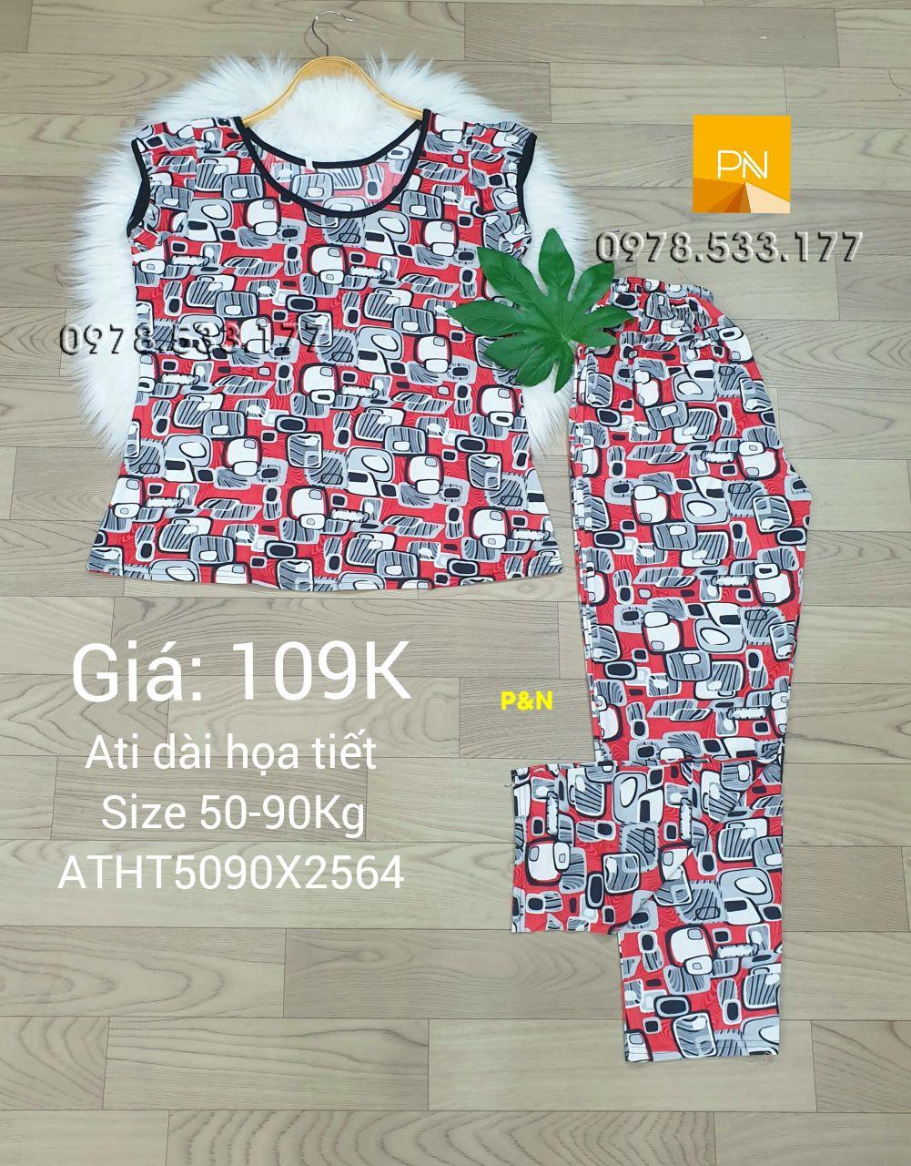 [50-90kg] Đồ bộ trung niên Ati dài Size đại nhiều họa tiết đẹp - ATD5090X2564