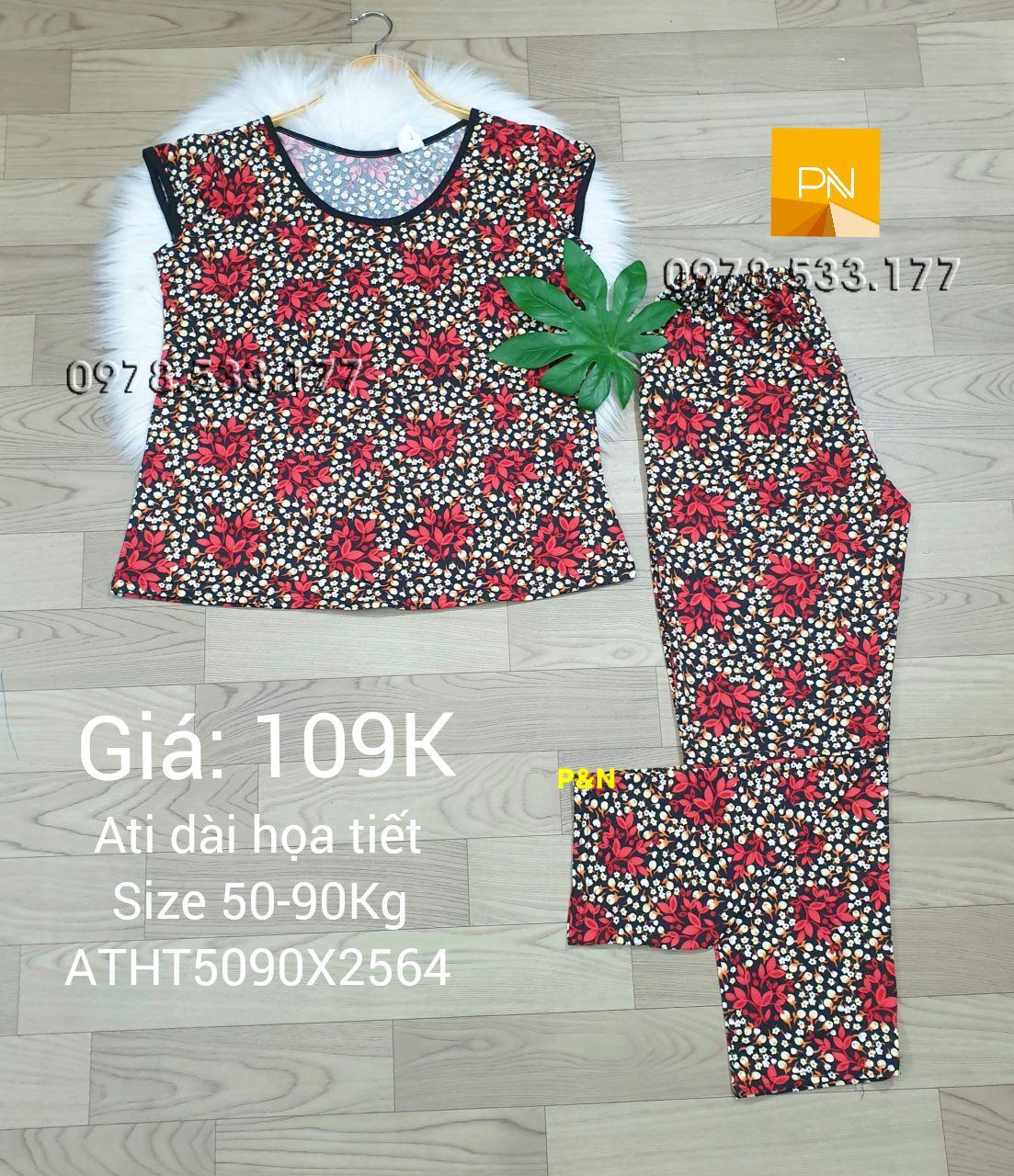 [50-90kg] Đồ bộ trung niên Ati dài Size đại nhiều họa tiết đẹp - ATD5090X2564