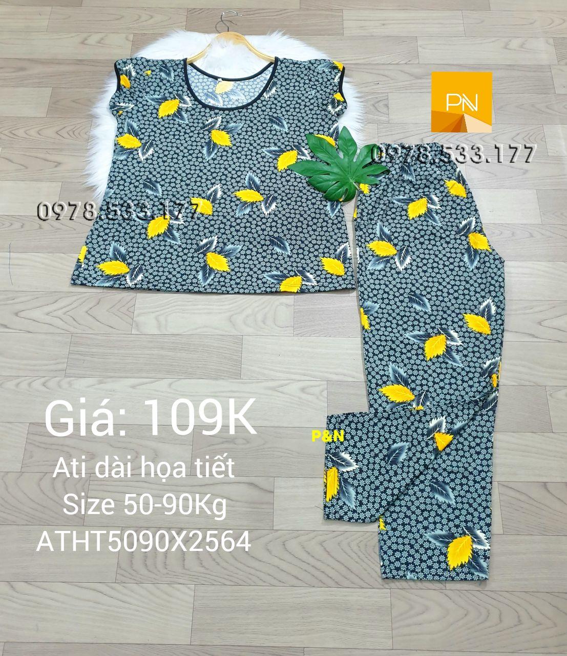 [50-90kg] Đồ bộ trung niên Ati dài Size đại nhiều họa tiết đẹp - ATD5090X2564