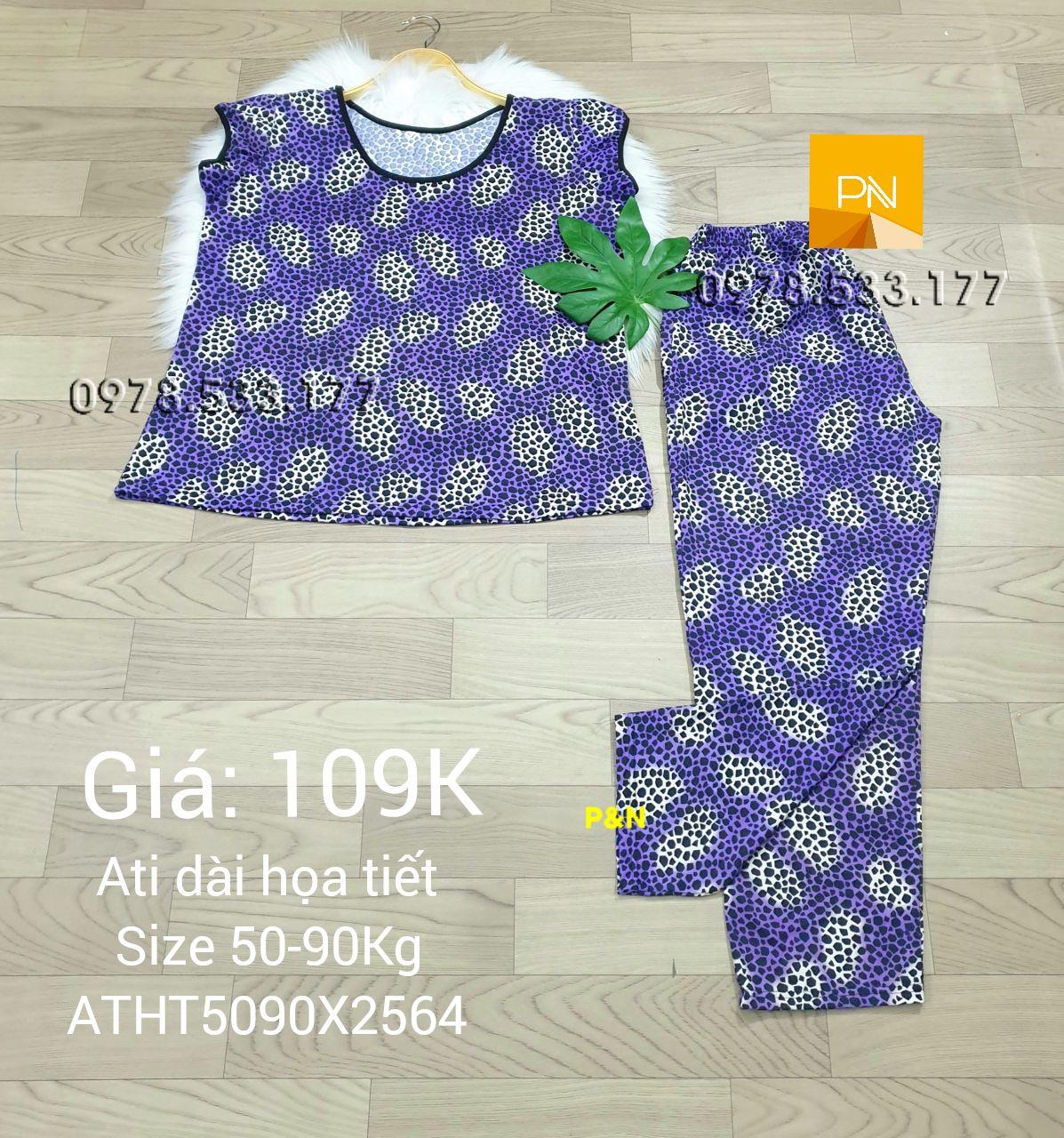 [50-90kg] Đồ bộ trung niên Ati dài Size đại nhiều họa tiết đẹp - ATD5090X2564