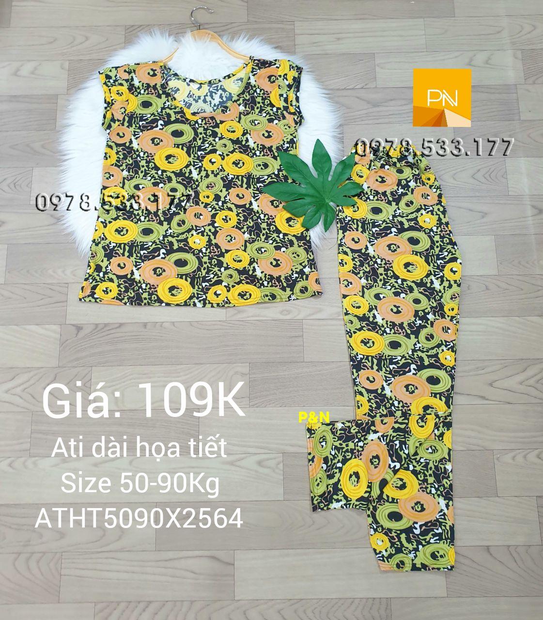 [50-90kg] Đồ bộ trung niên Ati dài Size đại nhiều họa tiết đẹp - ATD5090X2564