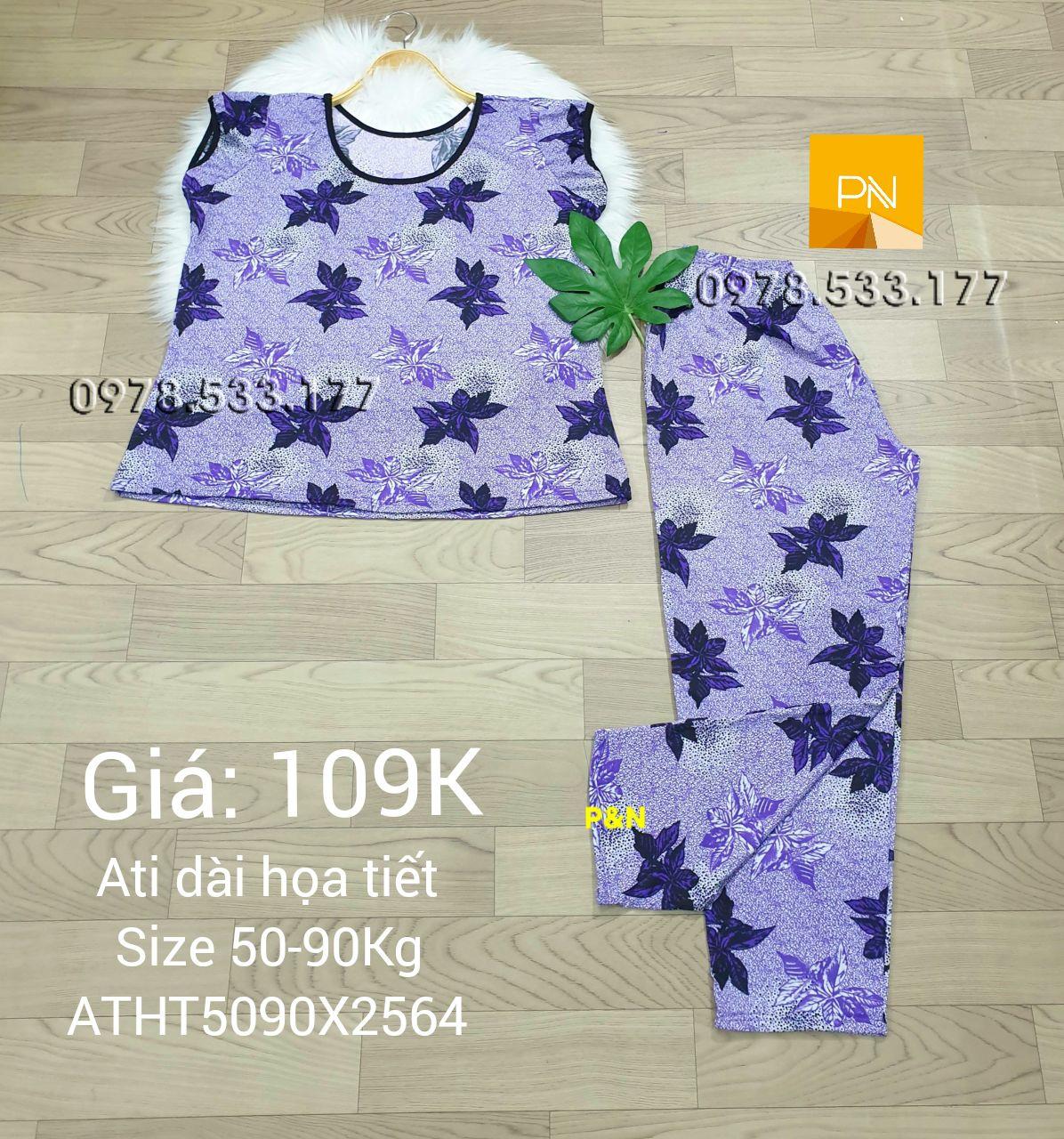 [50-90kg] Đồ bộ trung niên Ati dài Size đại nhiều họa tiết đẹp - ATD5090X2564