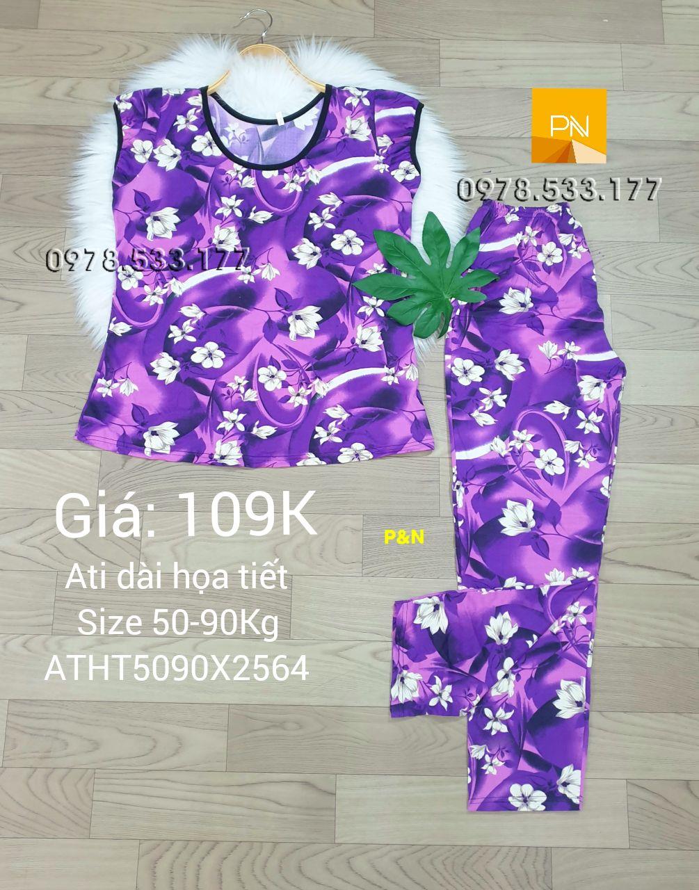 [50-90kg] Đồ bộ trung niên Ati dài Size đại nhiều họa tiết đẹp - ATD5090X2564