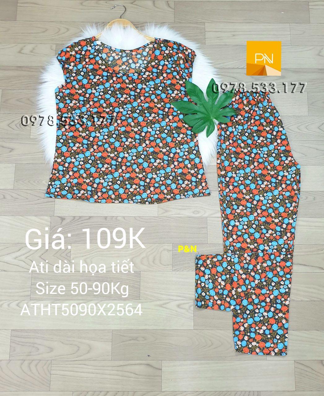 [50-90kg] Đồ bộ trung niên Ati dài Size đại nhiều họa tiết đẹp - ATD5090X2564