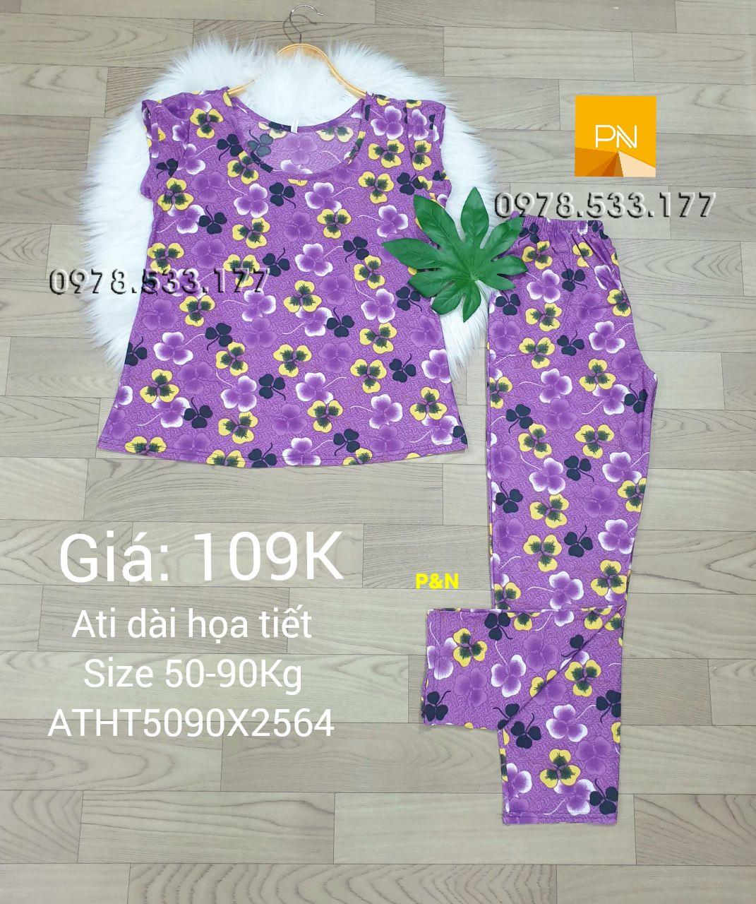 [50-90kg] Đồ bộ trung niên Ati dài Size đại nhiều họa tiết đẹp - ATD5090X2564