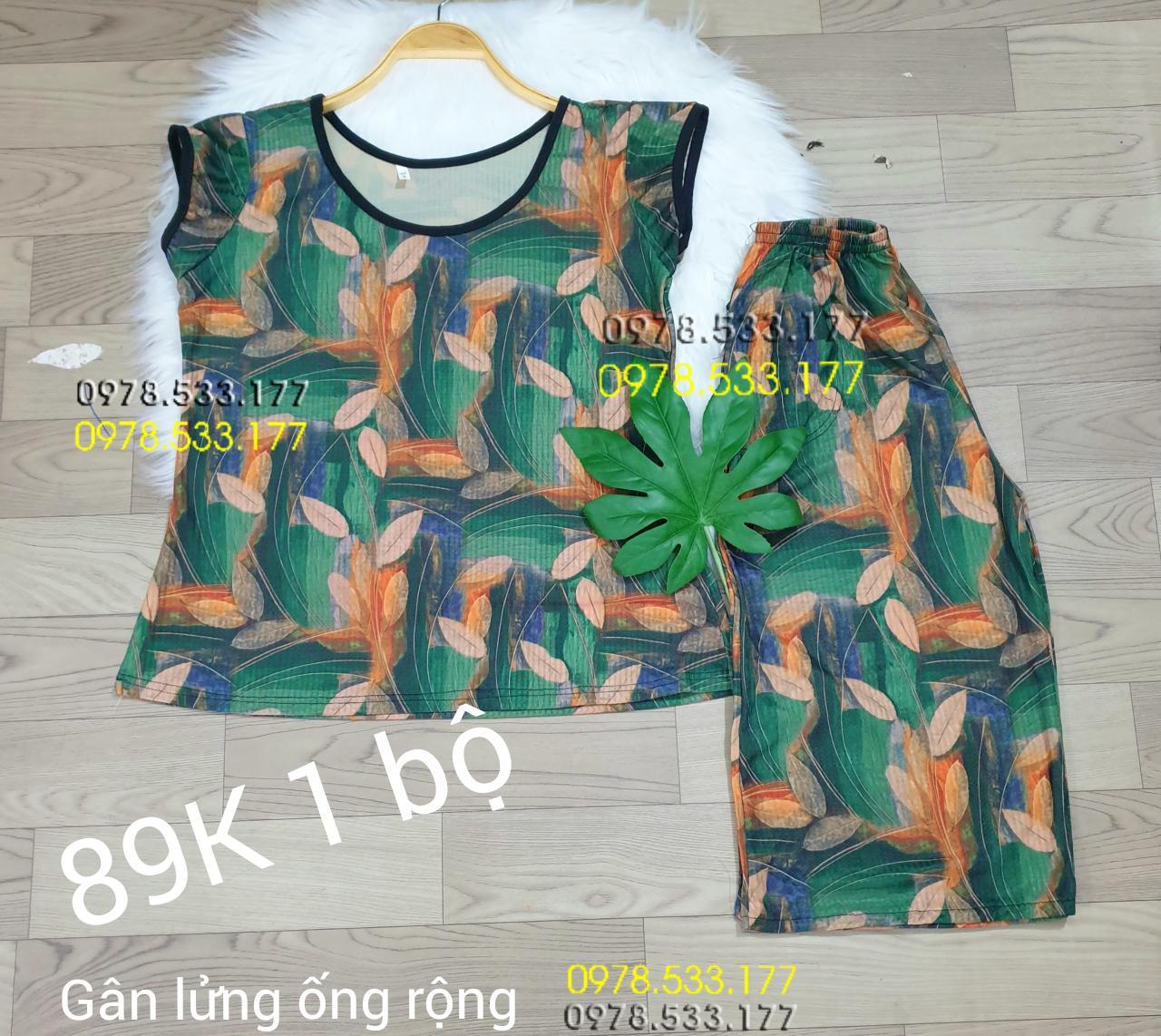 [53-73kg] Đồ bộ trung niên thun gân tằm loại 1 lửng rộng nhiều họa tiết đẹp - GA5373X64