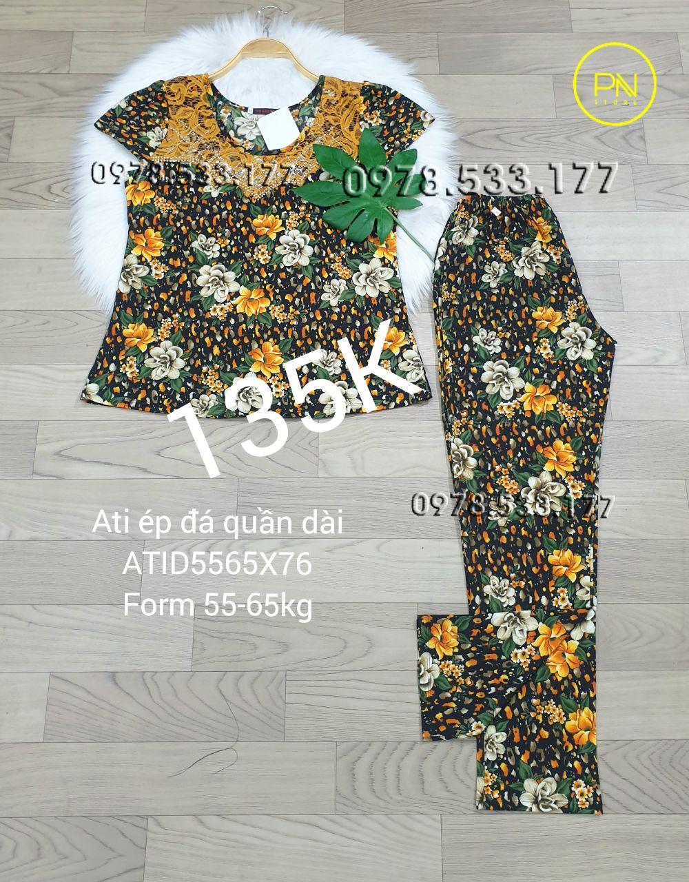 [55-65] Đồ bộ trung niên Ati ép đá quần dài cao cấp - ATID5065X76