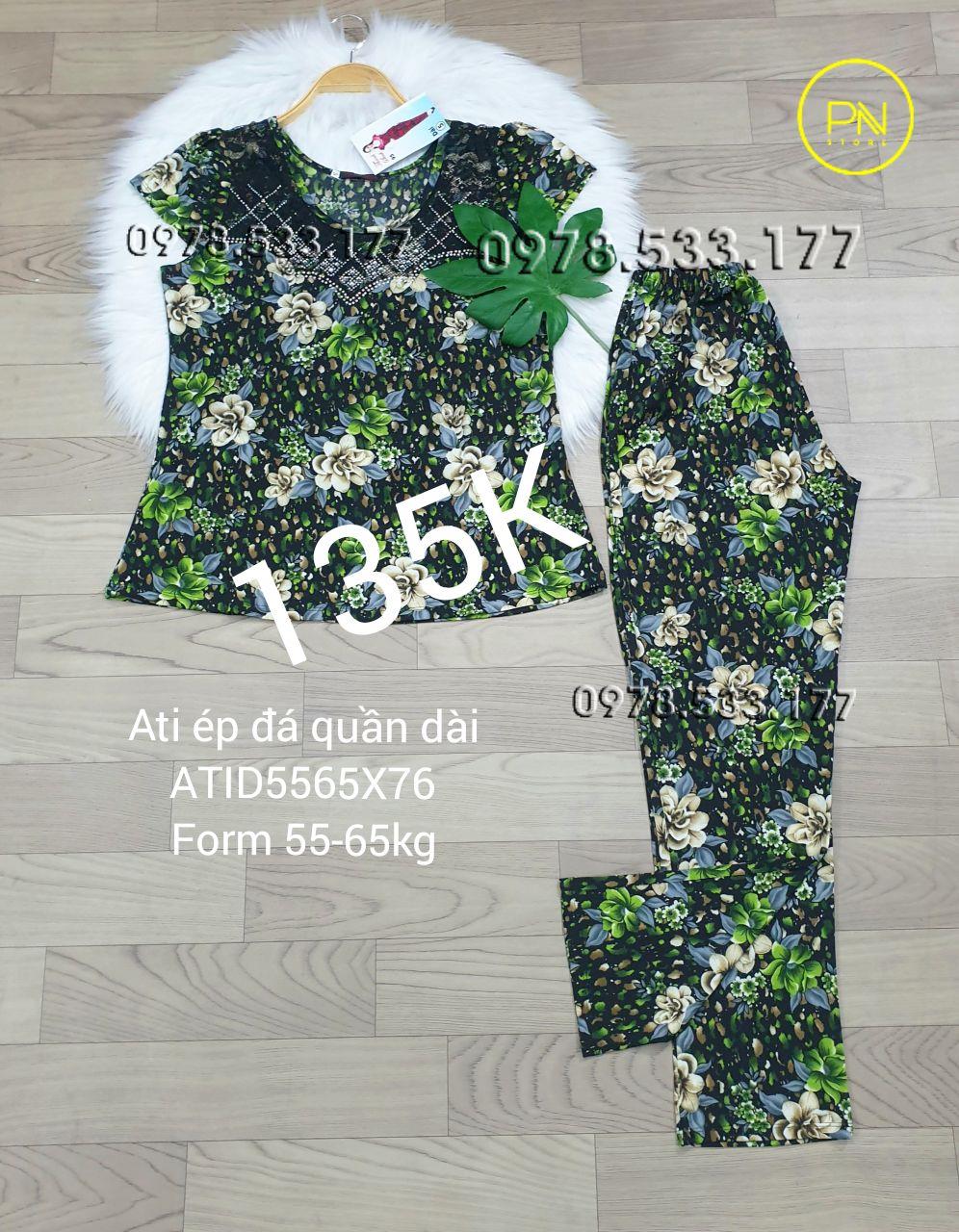 [55-65] Đồ bộ trung niên Ati ép đá quần dài cao cấp - ATID5065X76