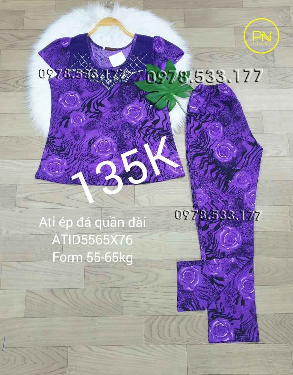 [55-65] Đồ bộ trung niên Ati ép đá quần dài cao cấp - ATID5065X76