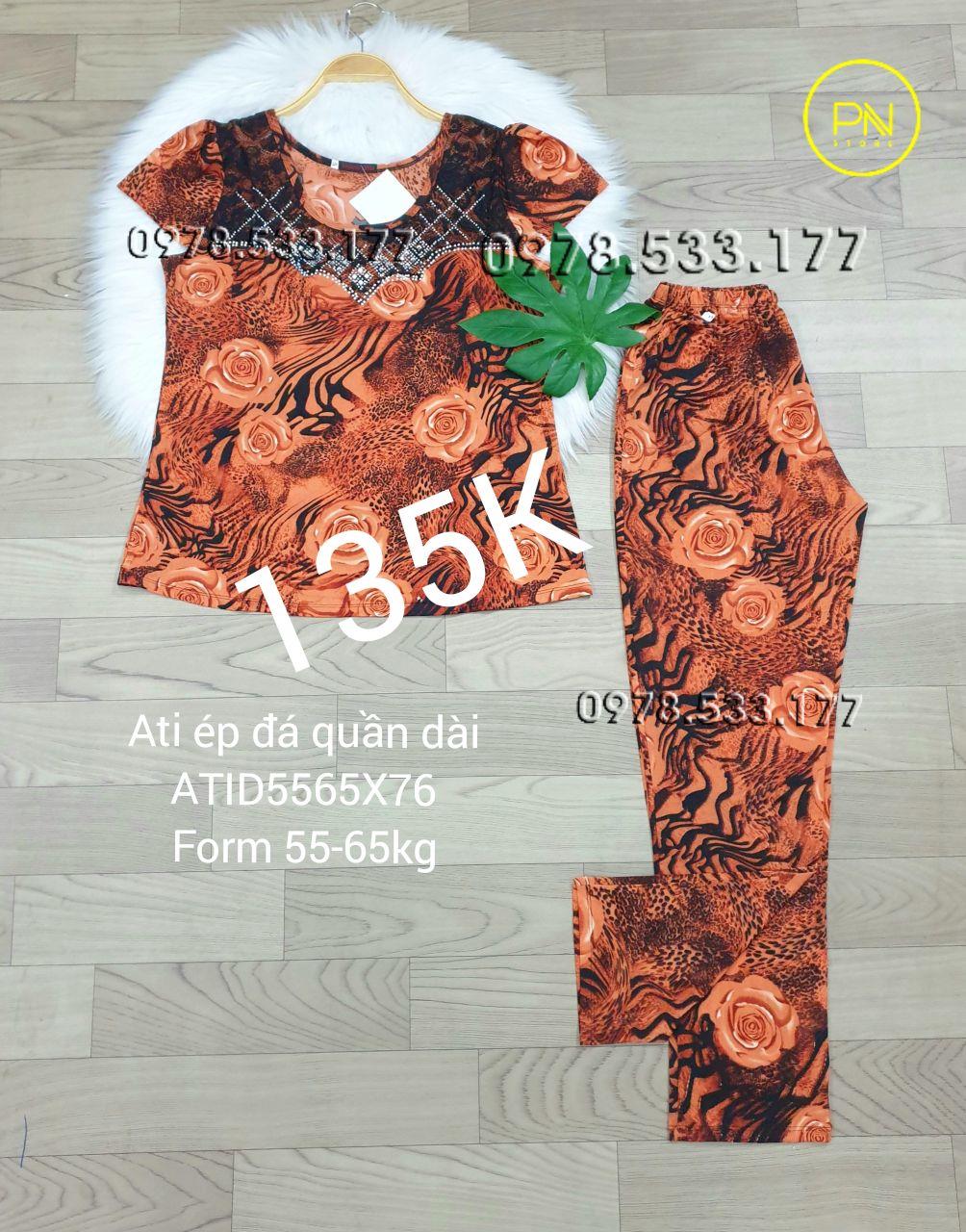 [55-65] Đồ bộ trung niên Ati ép đá quần dài cao cấp - ATID5065X76