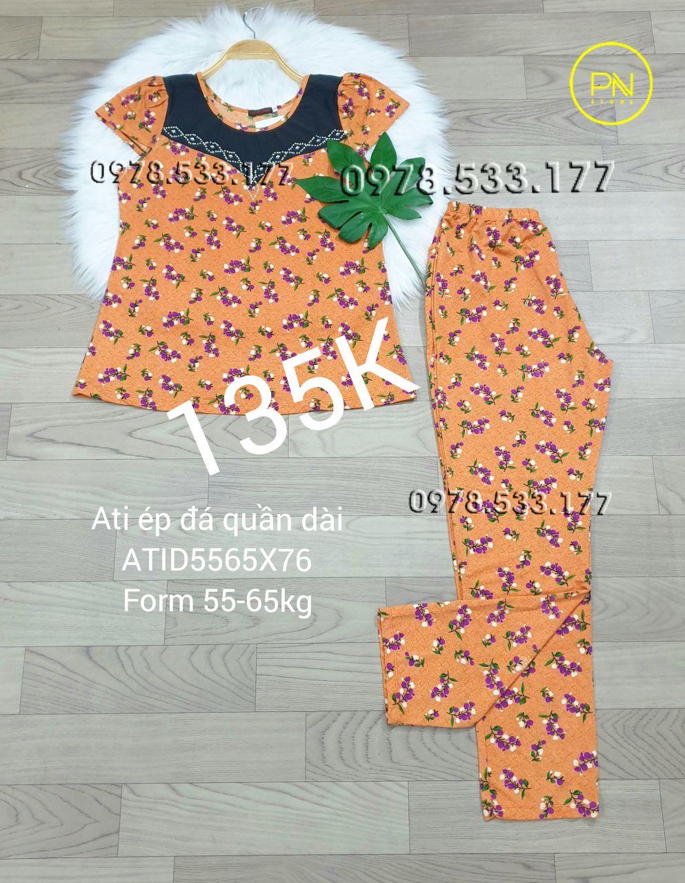 [55-65] Đồ bộ trung niên Ati ép đá quần dài cao cấp - ATID5065X76