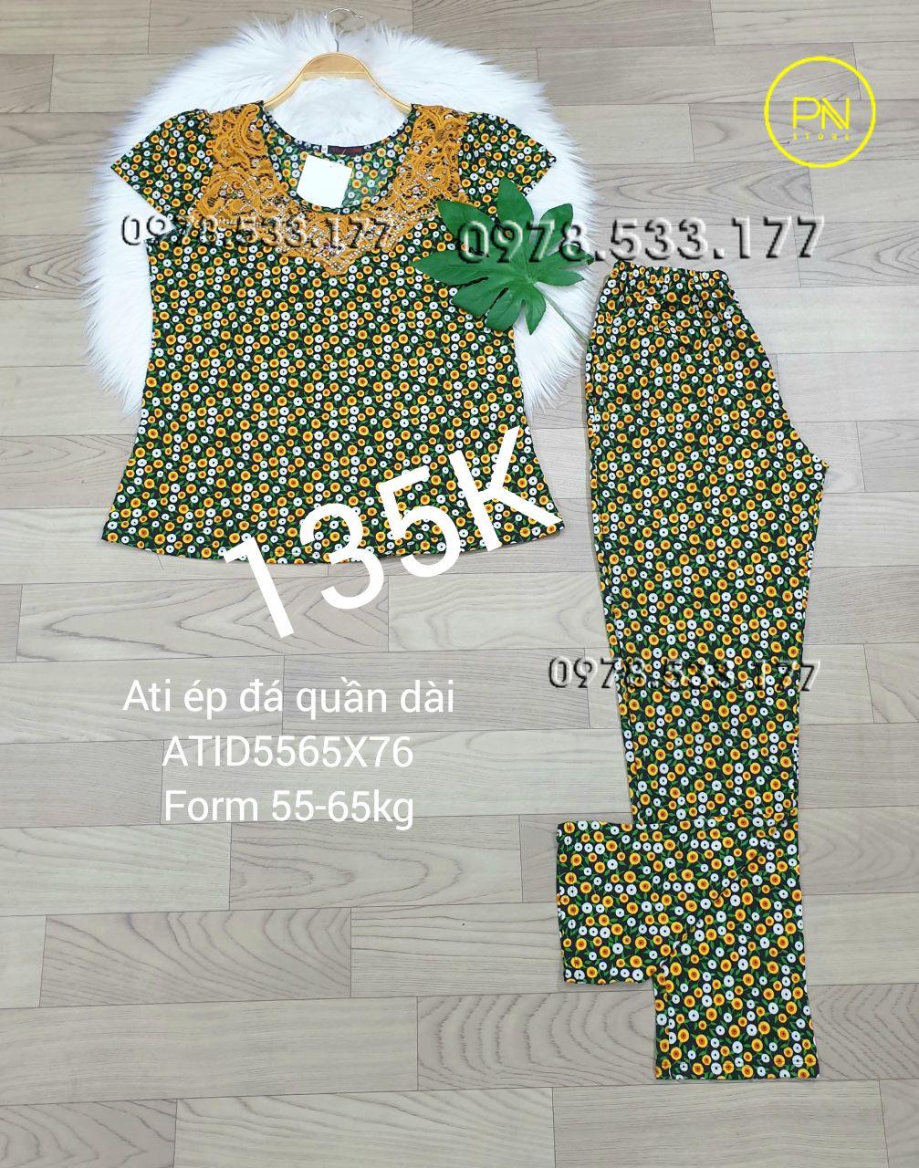 [55-65] Đồ bộ trung niên Ati ép đá quần dài cao cấp - ATID5065X76