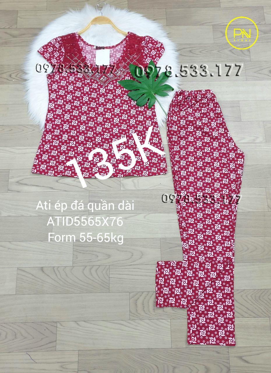 [55-65] Đồ bộ trung niên Ati ép đá quần dài cao cấp - ATID5065X76