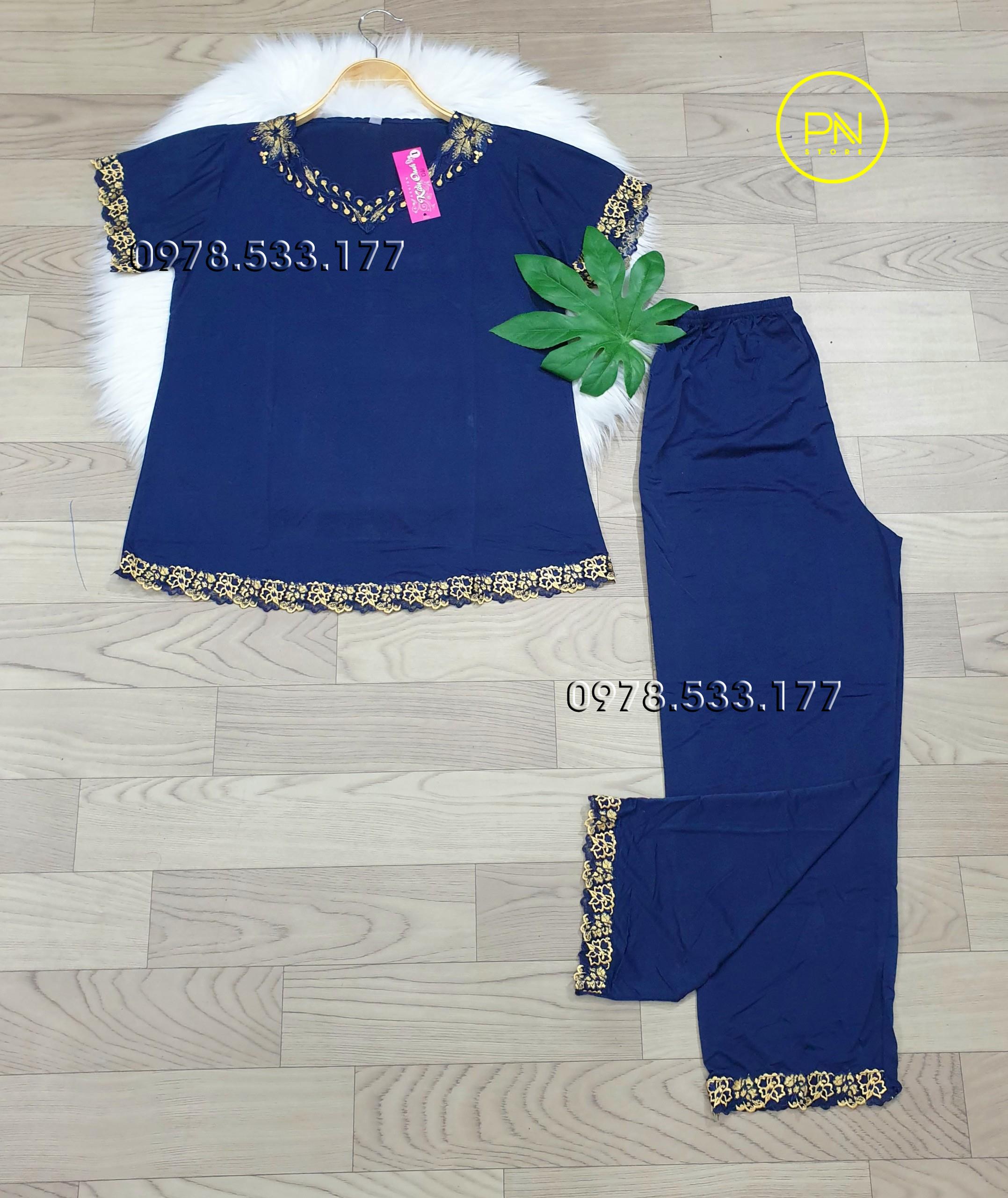 [55-65kg] Đồ bộ trung niên thun lạnh phối ren cao cấp - TLRD5565X26