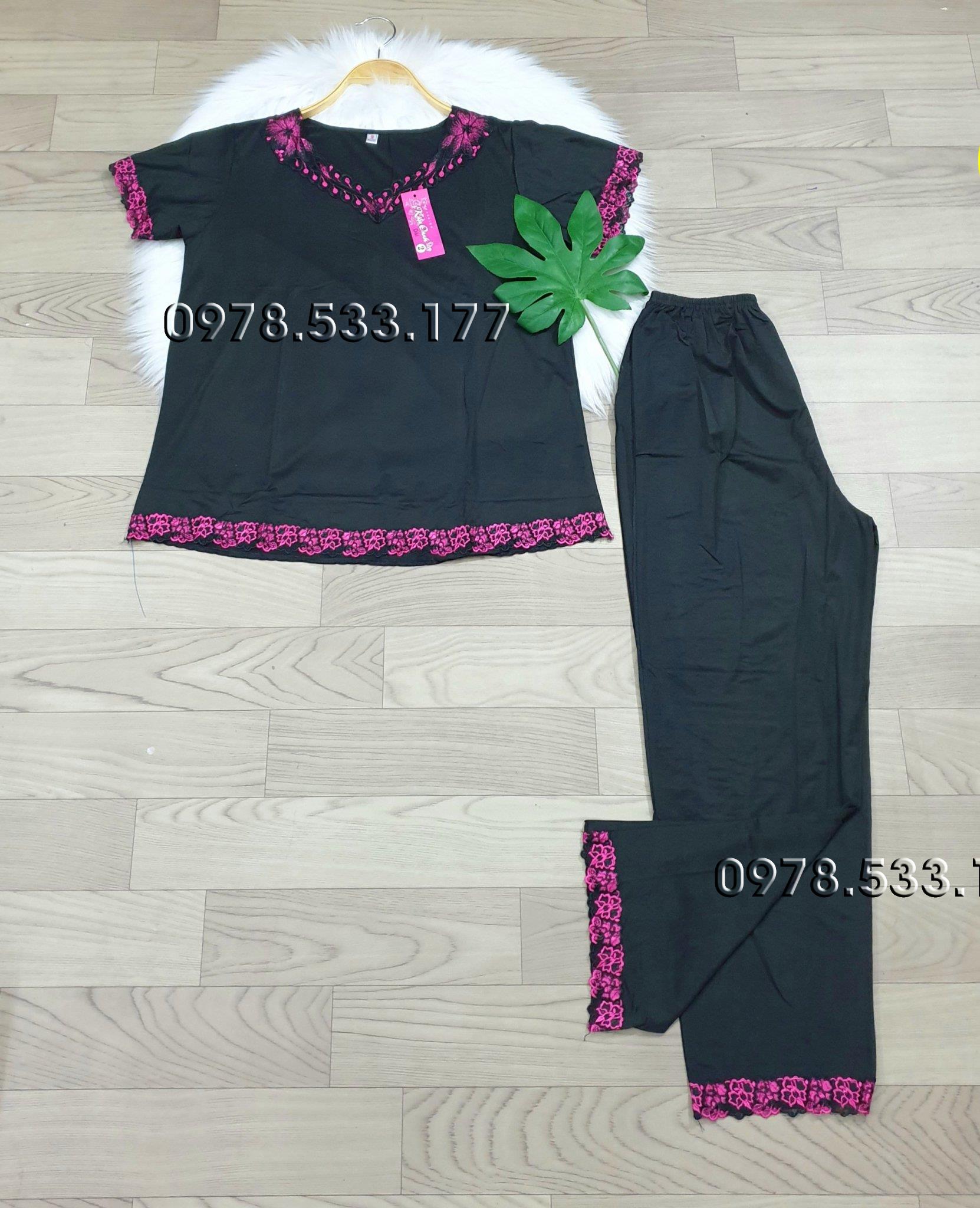 [55-65kg] Đồ bộ trung niên thun lạnh phối ren cao cấp - TLRD5565X26