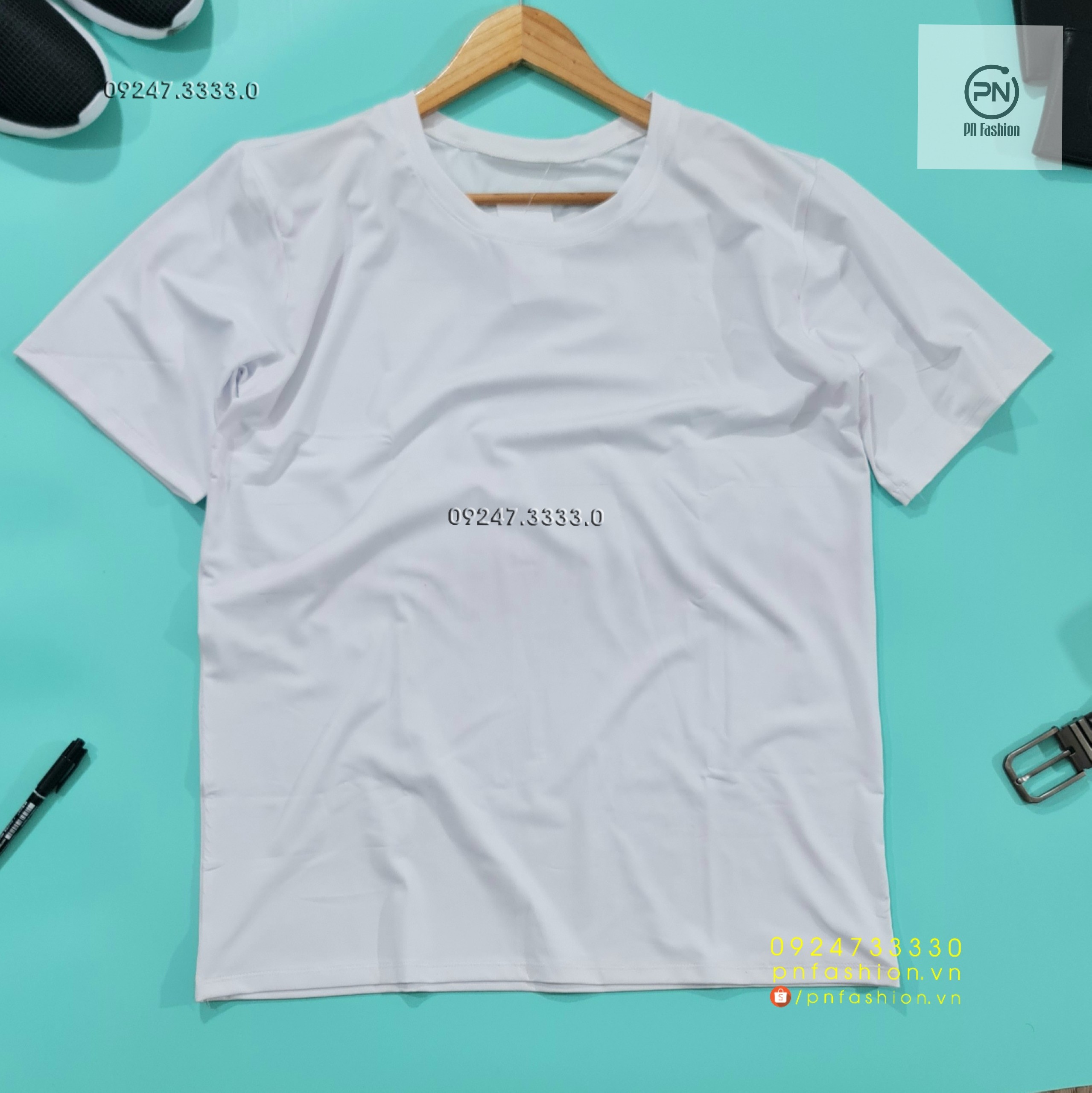 [58-64kg] Áo thun nam cổ tròn thun co giãn 4 chiều - PN03070901