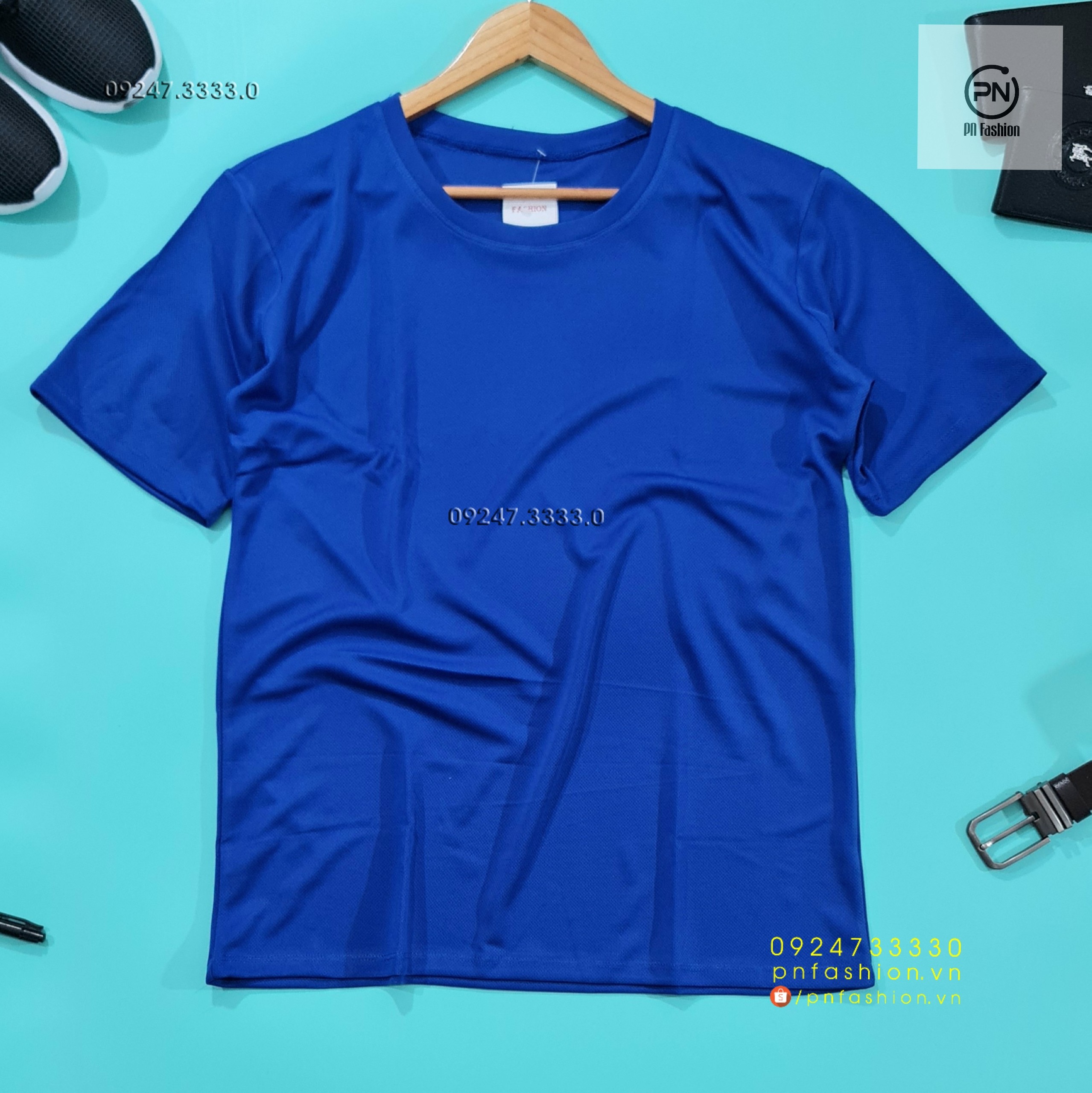 [58-64kg] Áo thun nam cổ tròn thun co giãn 4 chiều - PN03070901