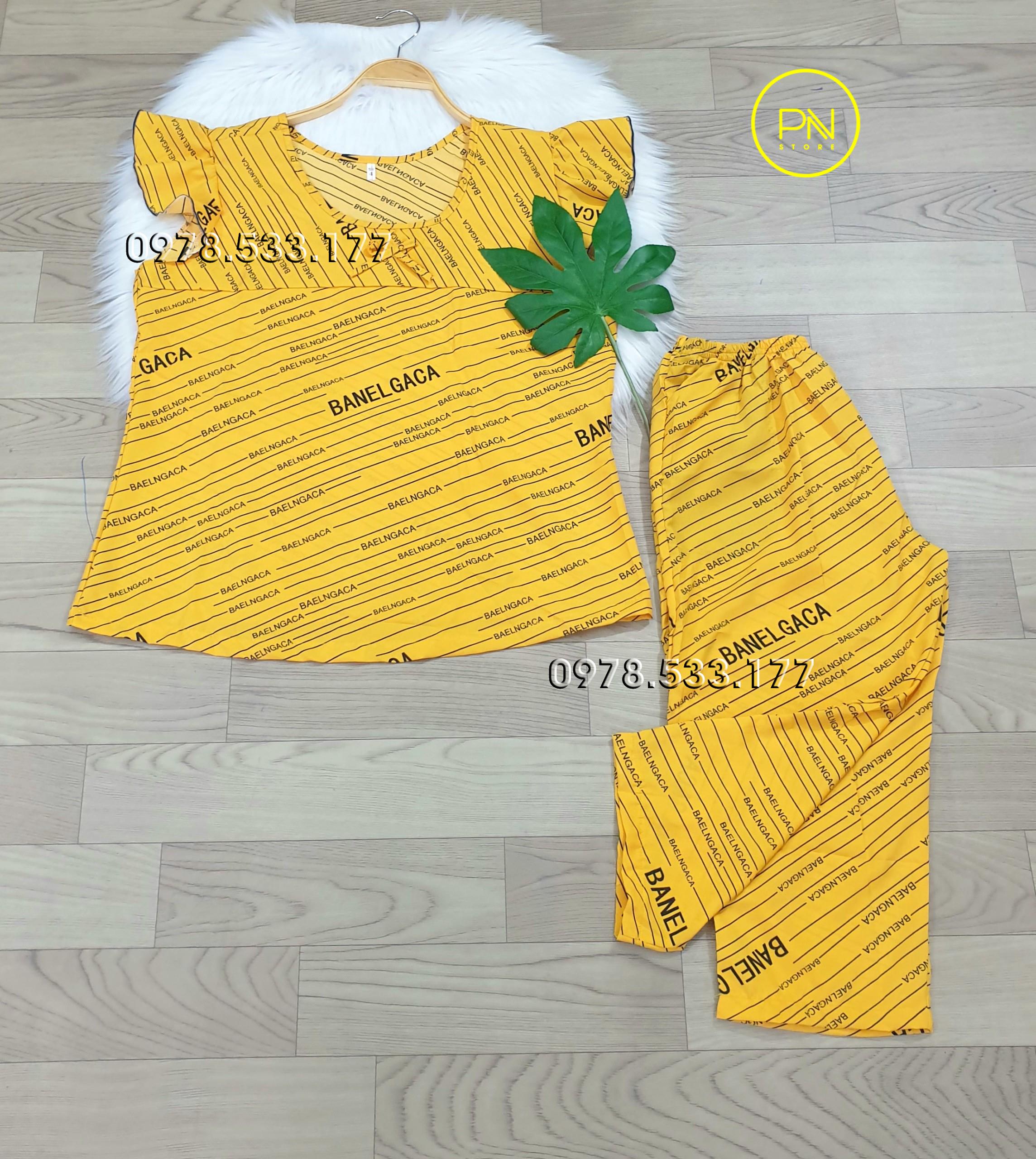 [60-70kg] Đồ bộ trung niên lụa hàn cánh tiên quần lửng cao cấp - LUH6070X24