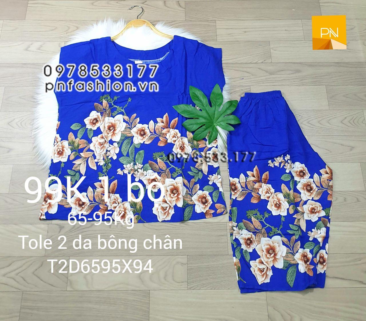 [65-95kg] Đồ bộ trung niên tole 2 da quần lửng bông chân size đại - T2D6595X94