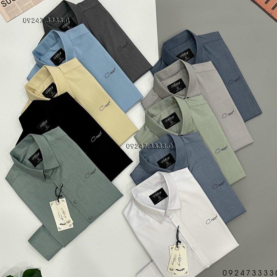 Áo sơ mi nam tay dài màu lụa - L5X-PN672