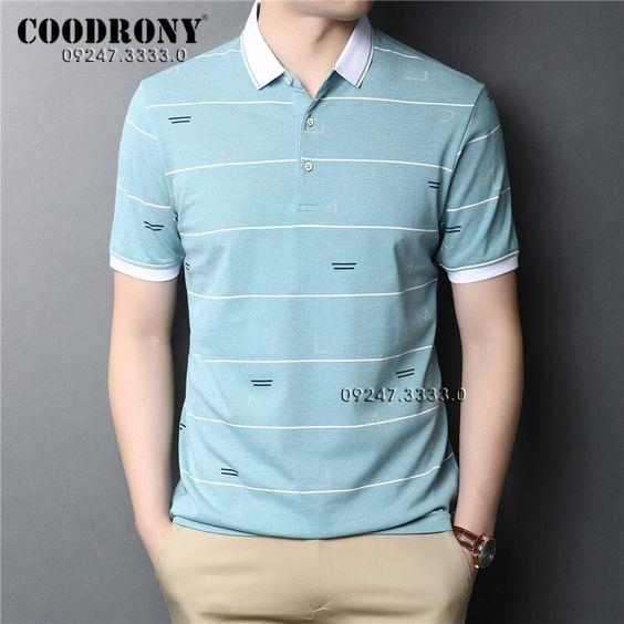 Áo thun nam đẹp có cổ vải trơn mịn mát thiết kế sang trọng