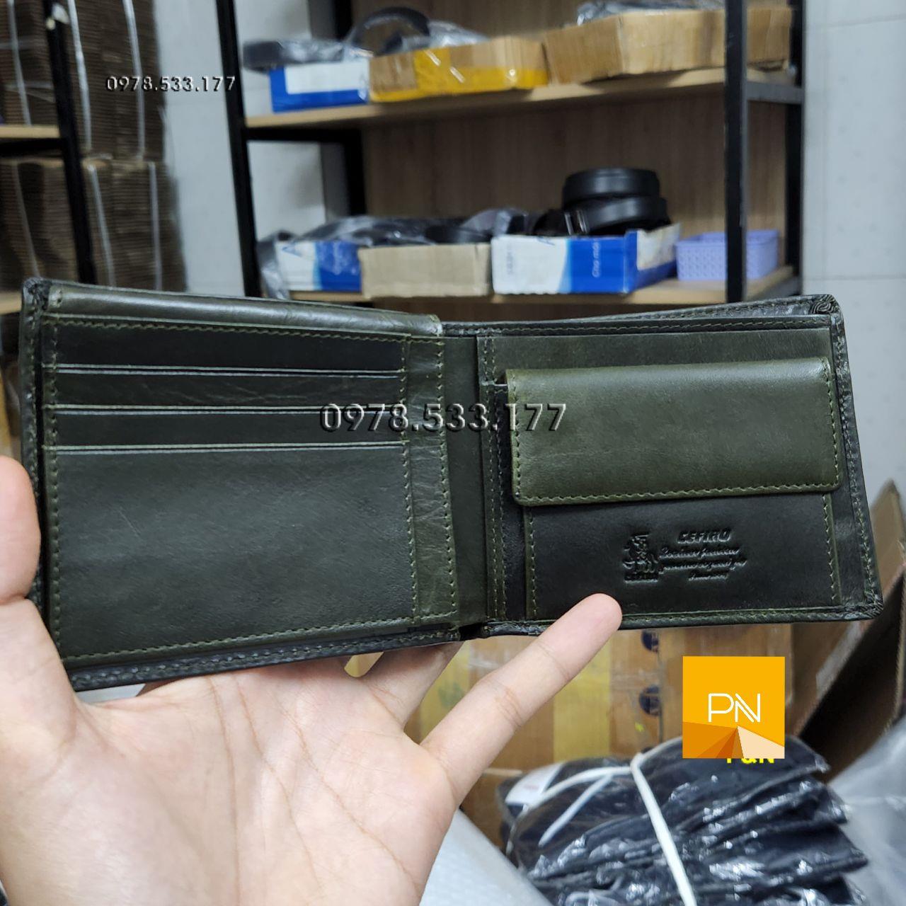 Bóp ví nam da bò Ý cao cấp - PN102113