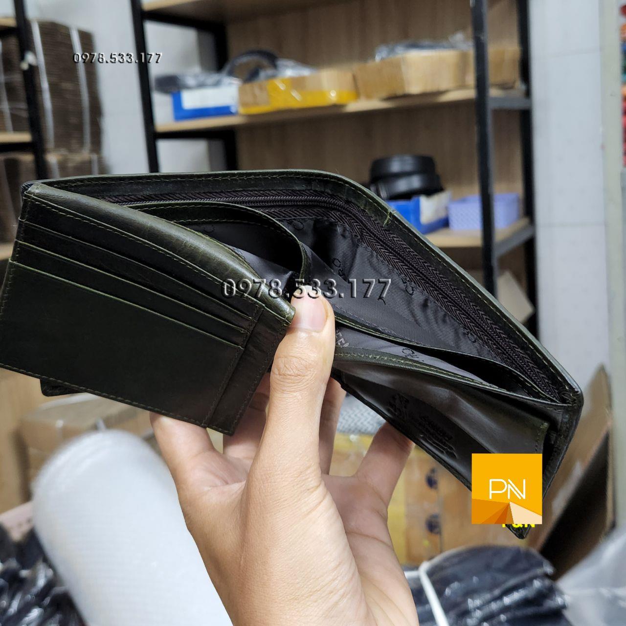 Bóp ví nam da bò Ý cao cấp - PN102113