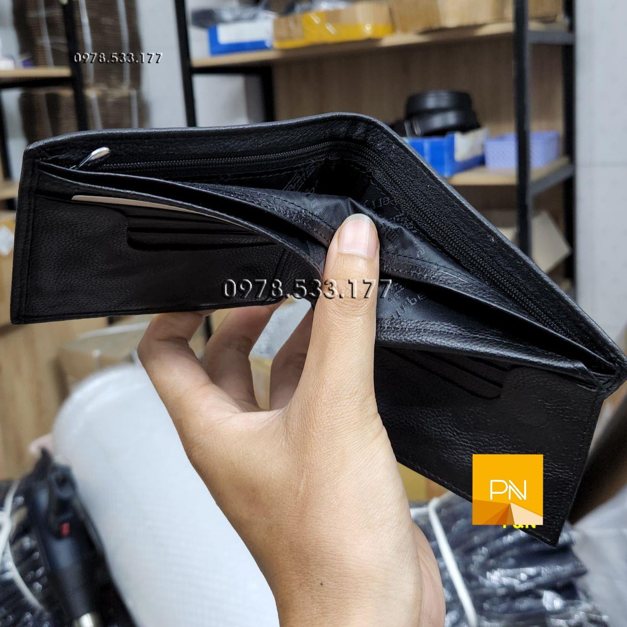 Bóp ví nam da bò Ý cao cấp - PN102115
