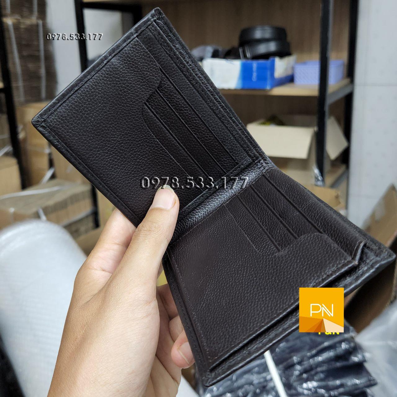 Bóp ví nam da bò Ý cao cấp - PN102116