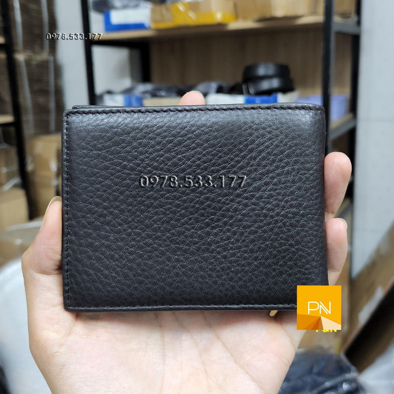Bóp ví nam da bò Ý cao cấp - PN102116