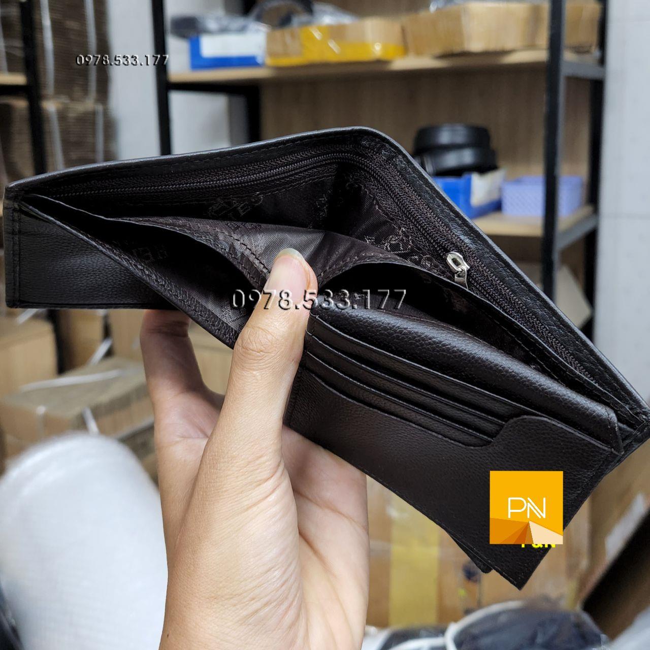Bóp ví nam da bò Ý cao cấp - PN102116