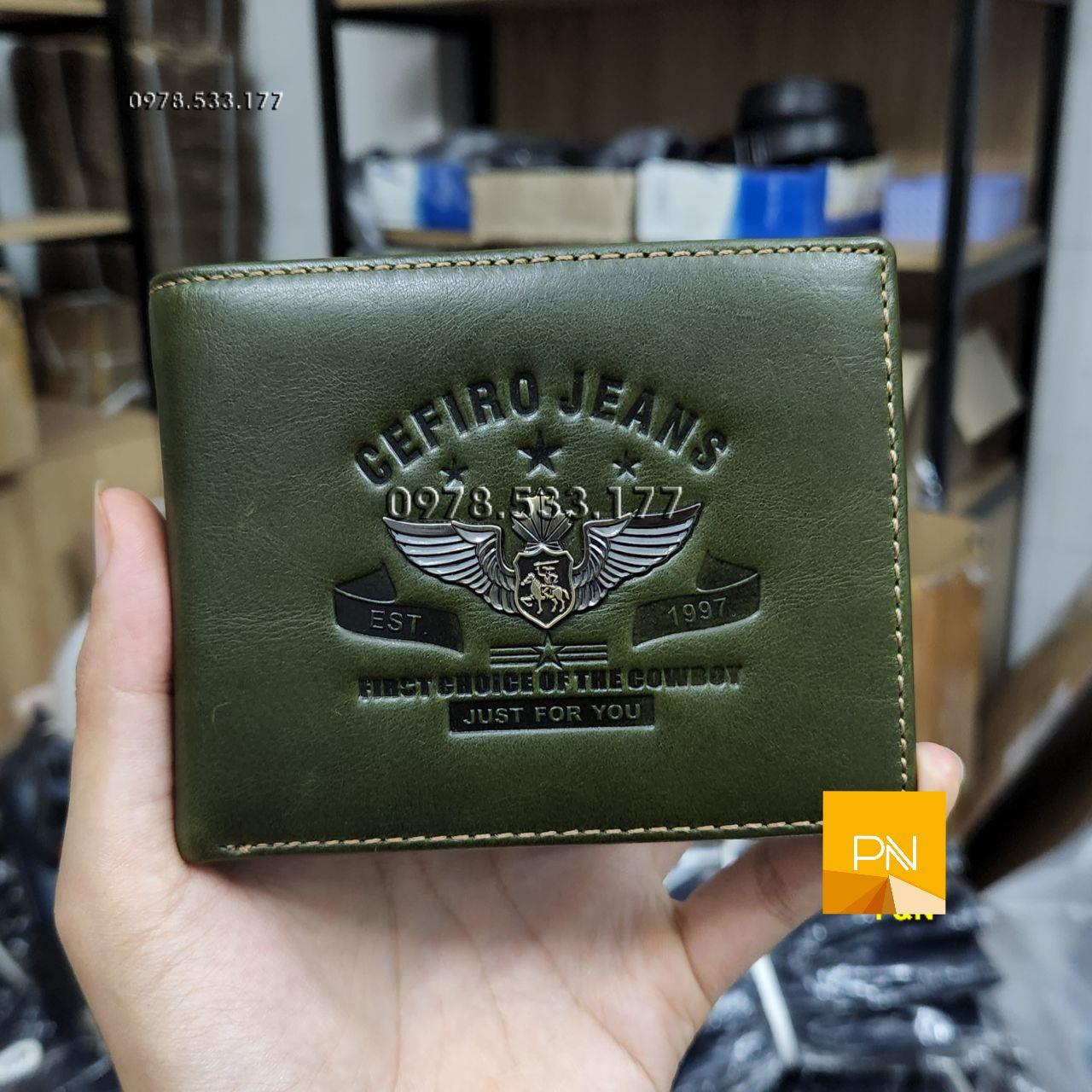Bóp ví nam da bò Ý cao cấp - PN102117